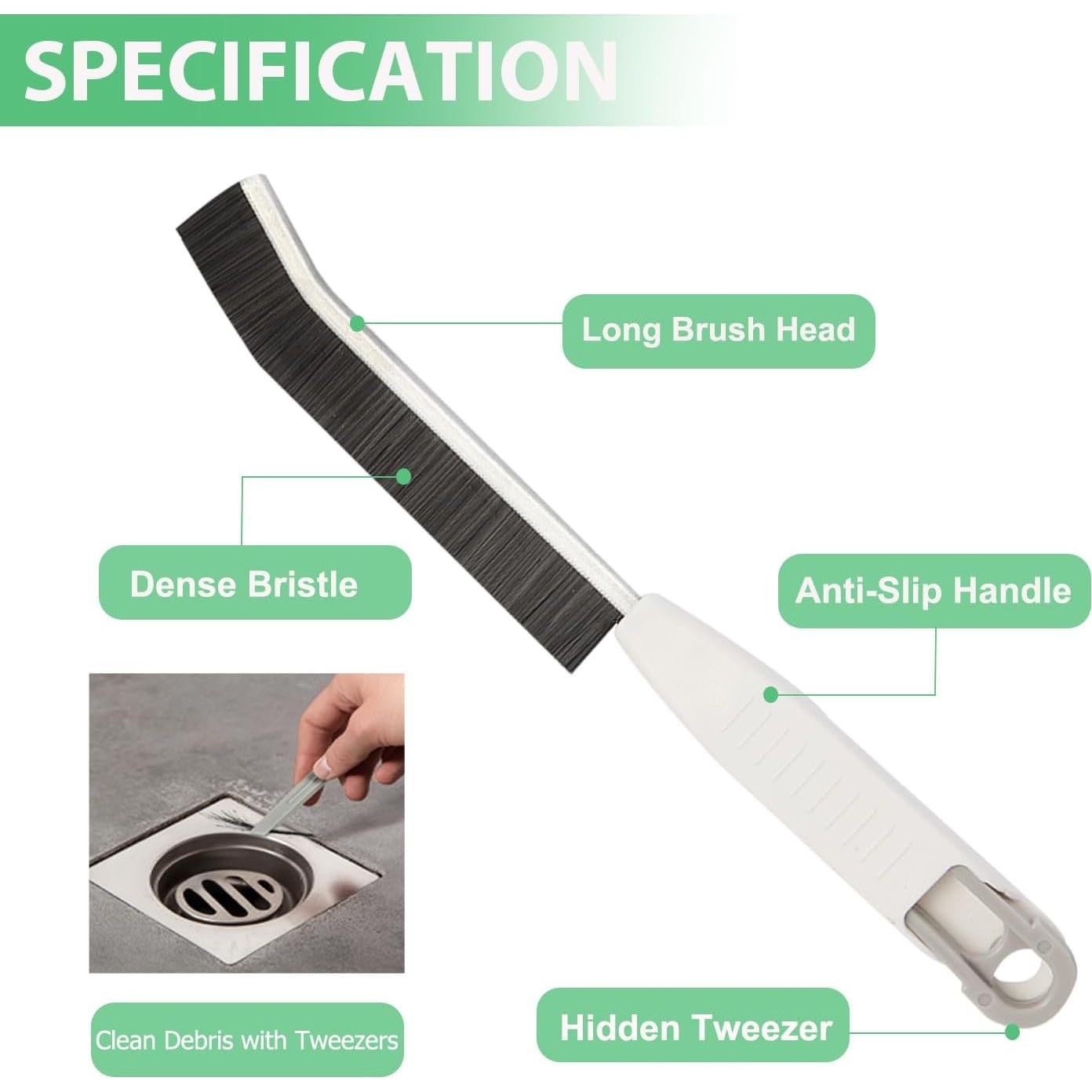 Cepillo de Limpieza de Ranuras LCWYORH - 3 Unidades, Cerdas Duras
