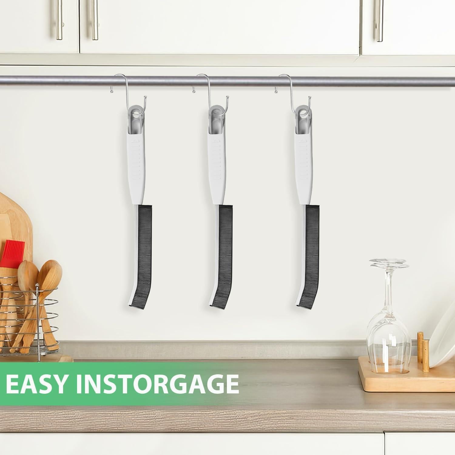 Cepillo de Limpieza de Ranuras LCWYORH - 3 Unidades, Cerdas Duras