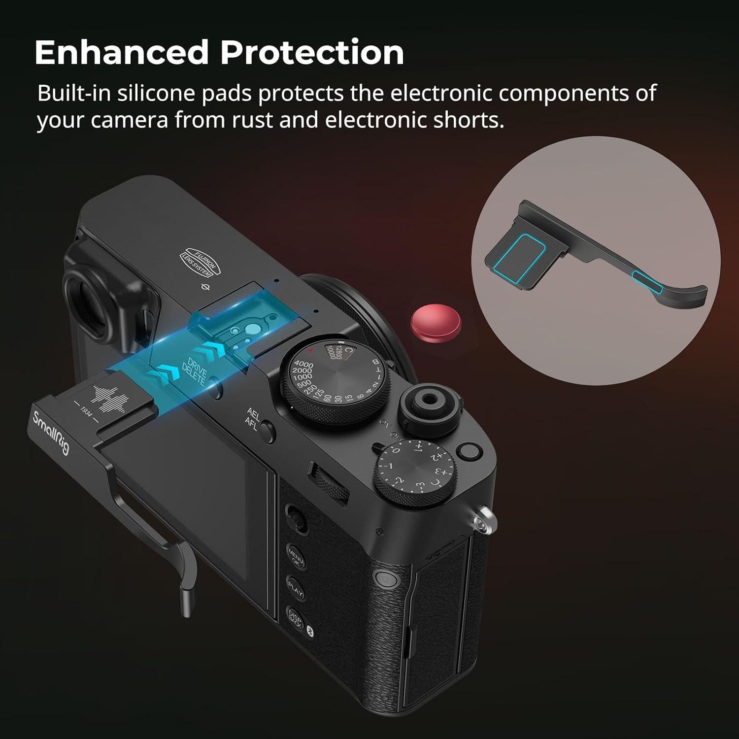 Empuñadura Pequeña SmallRig para FUJIFILM X100VI/X100V - Negro