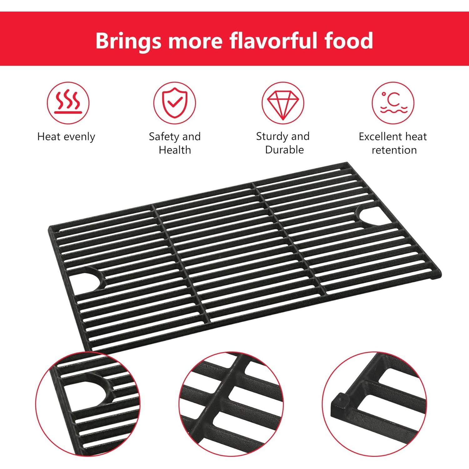 Repuestos Parrilla Hierro Fundido 43 cm FlameDuty Paquete 2