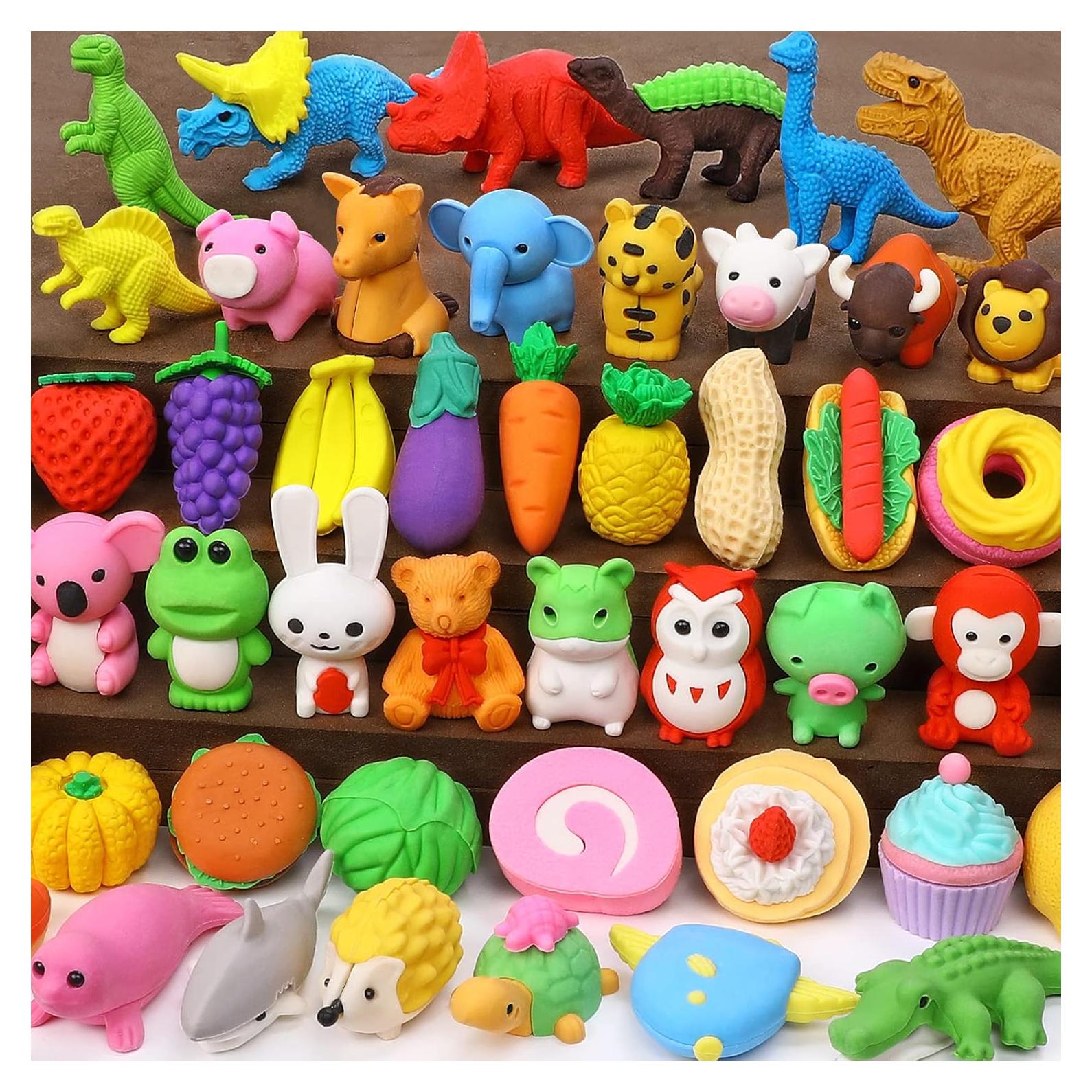 Paquete de 50 Gomas de Borrar UMIKU en Forma de Animales