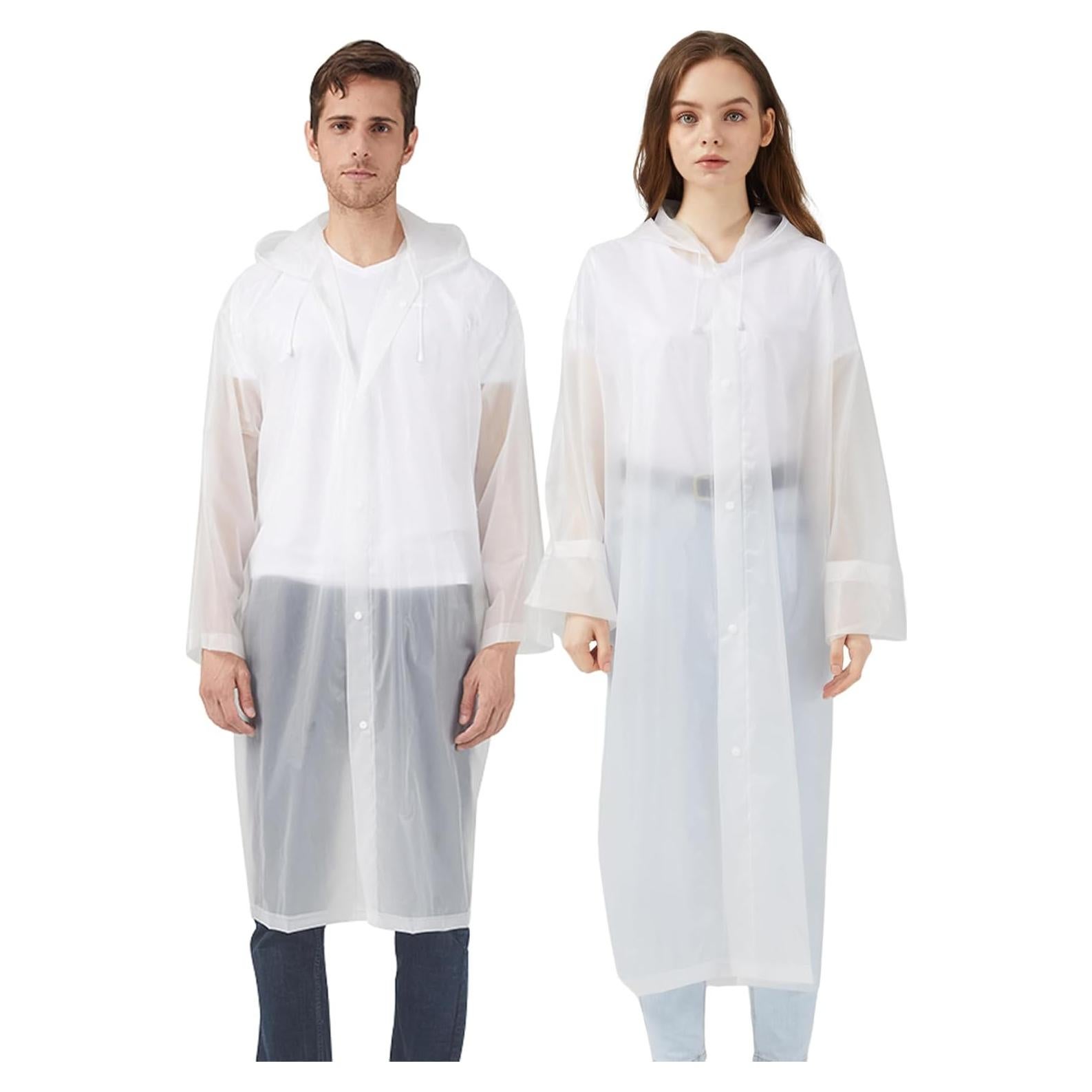 Ponchos de Lluvia Reutilizables UPSEN para Adultos - 2 Paquetes