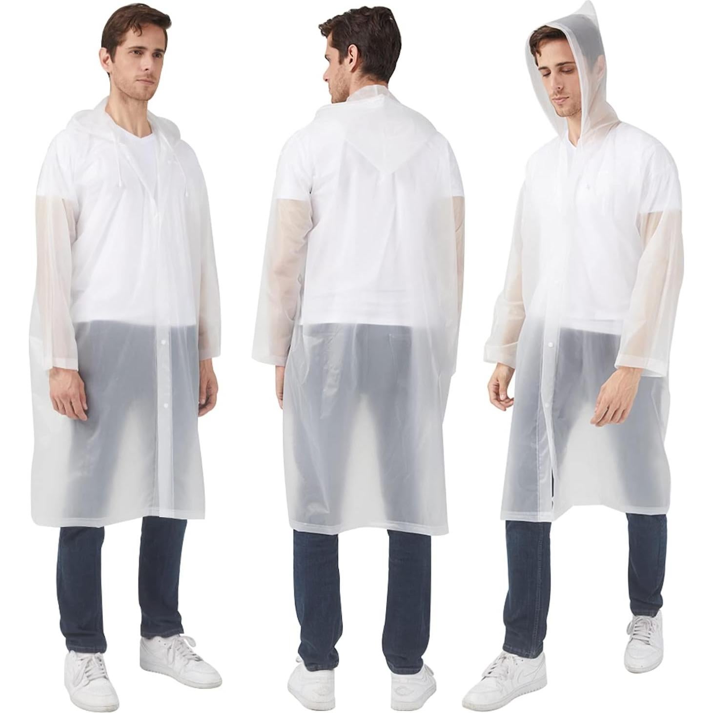 Ponchos de Lluvia Reutilizables UPSEN para Adultos - 2 Paquetes