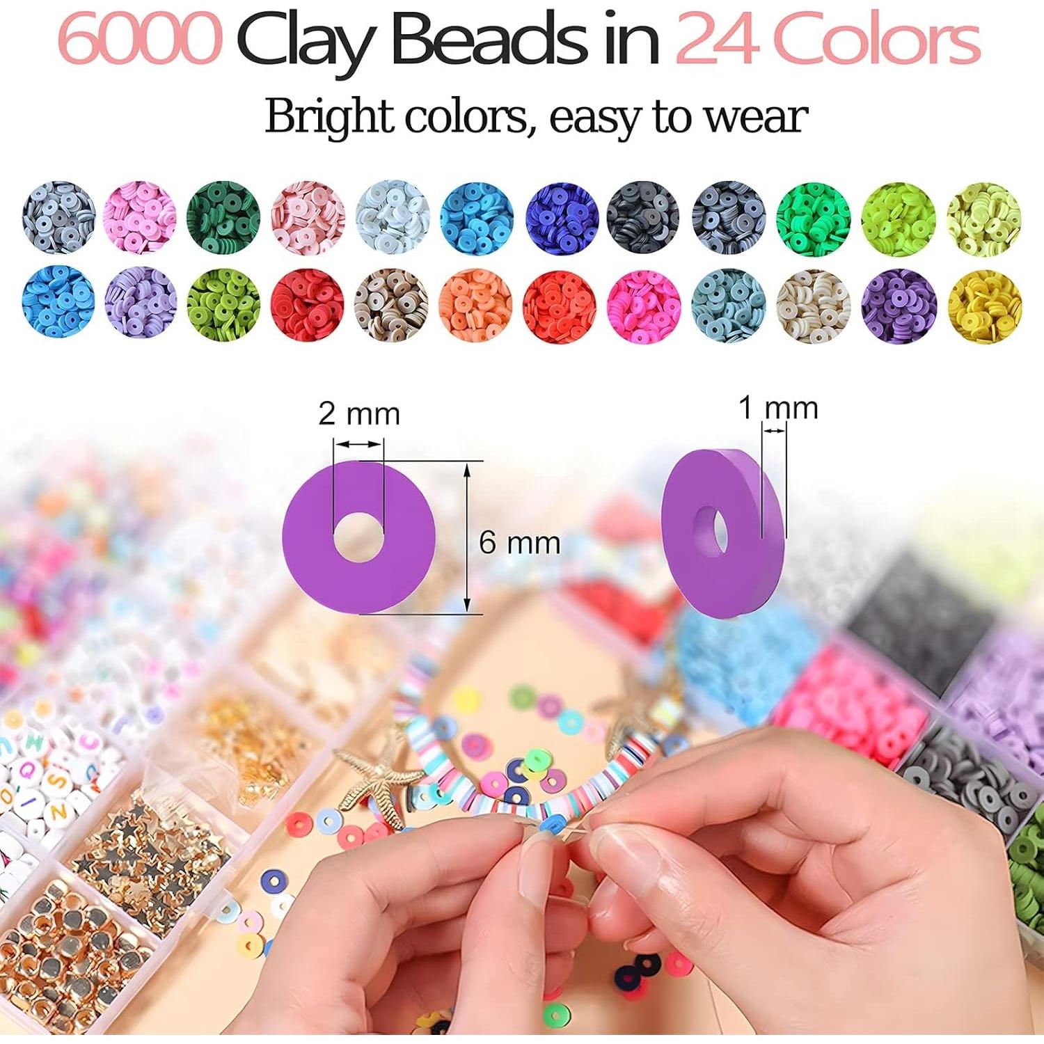 Kit de Fabricación de Pulseras de Arcilla LIS HEGENSA 6600+PCS