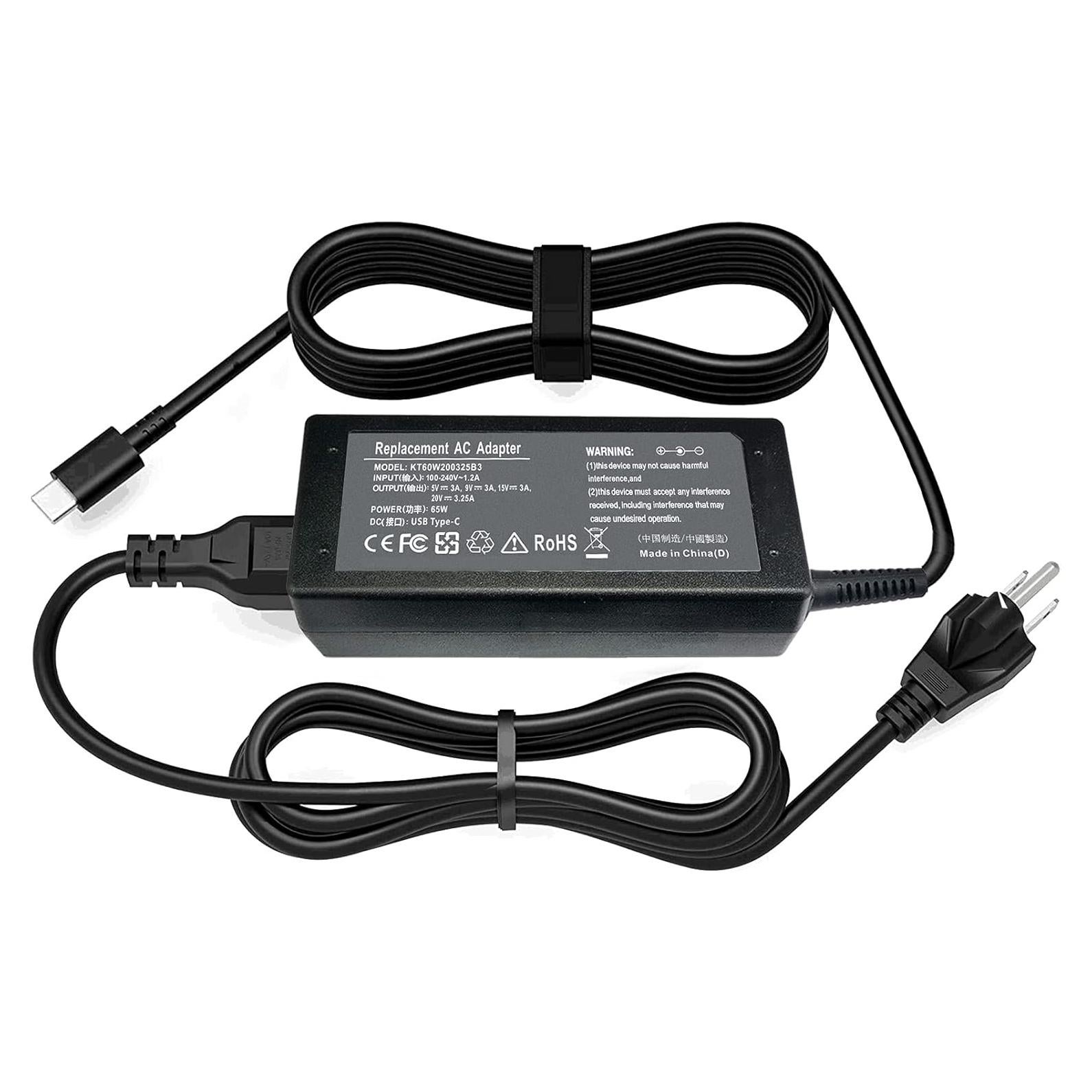 Cargador USB C 65W DMKAOLLK para Lenovo Yoga y ThinkPad