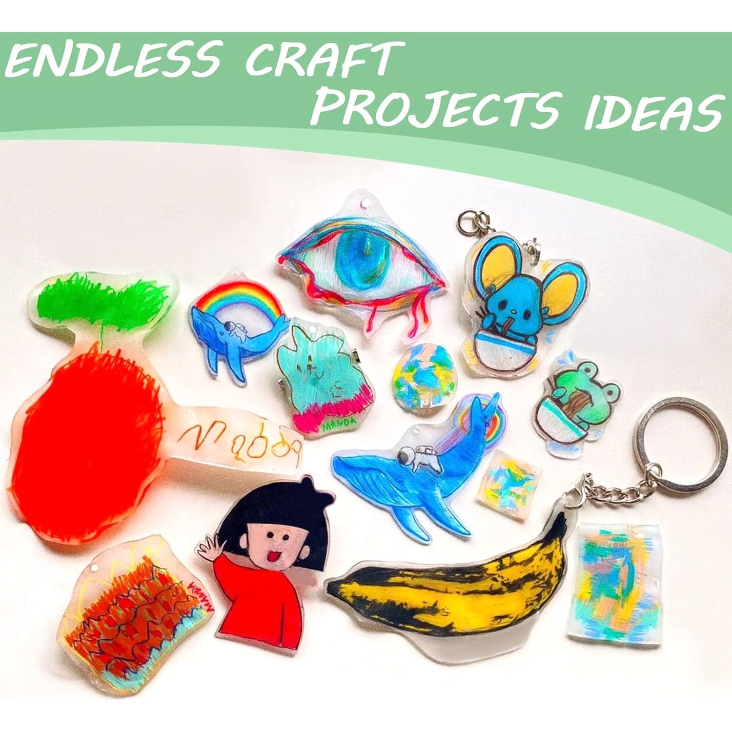 Benvo 10 Hojas de Plástico Termocontraíble A5 para Manualidades