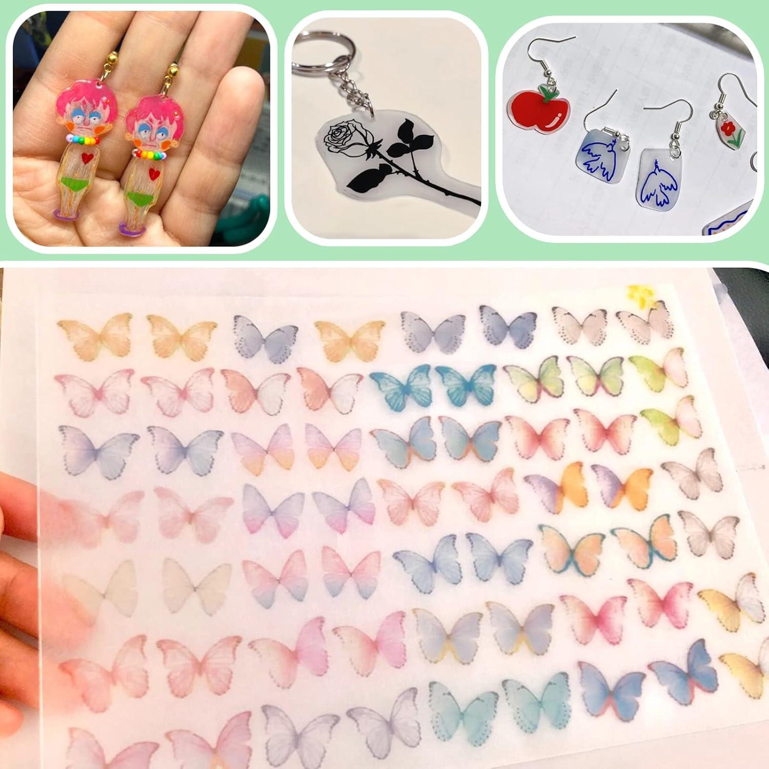 Benvo 10 Hojas de Plástico Termocontraíble A5 para Manualidades