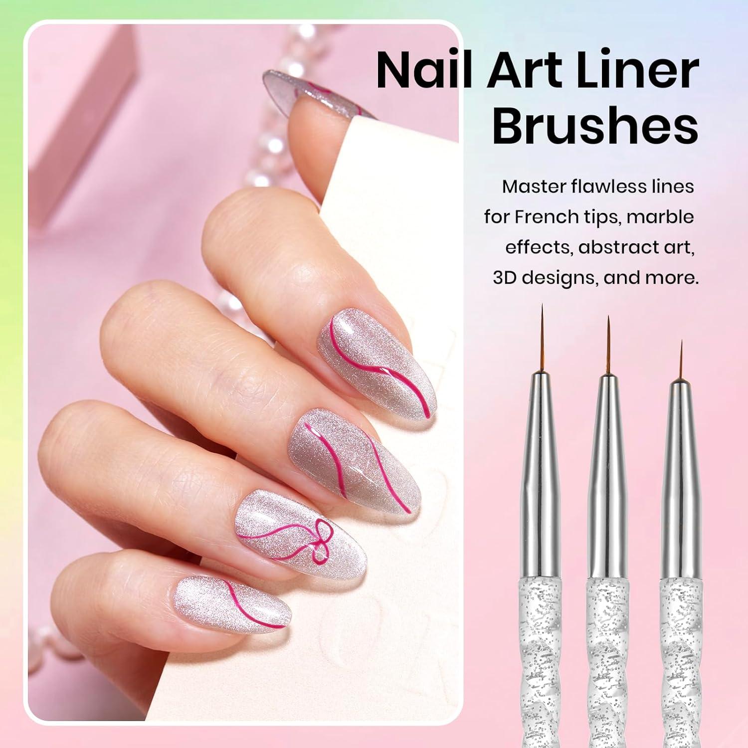 Set de Pinceles de Arte de Uñas Beetles 31pcs con Soporte