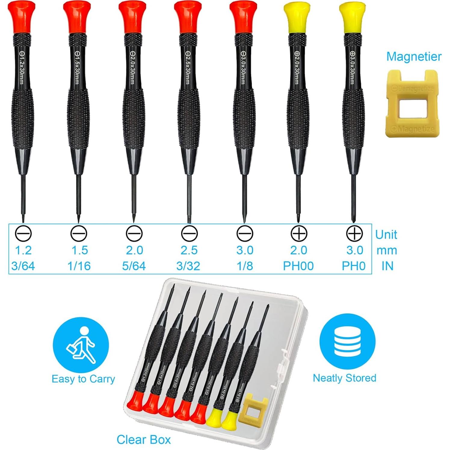 Juego de Destornilladores de Precisión 8 Piezas Lengnoyp