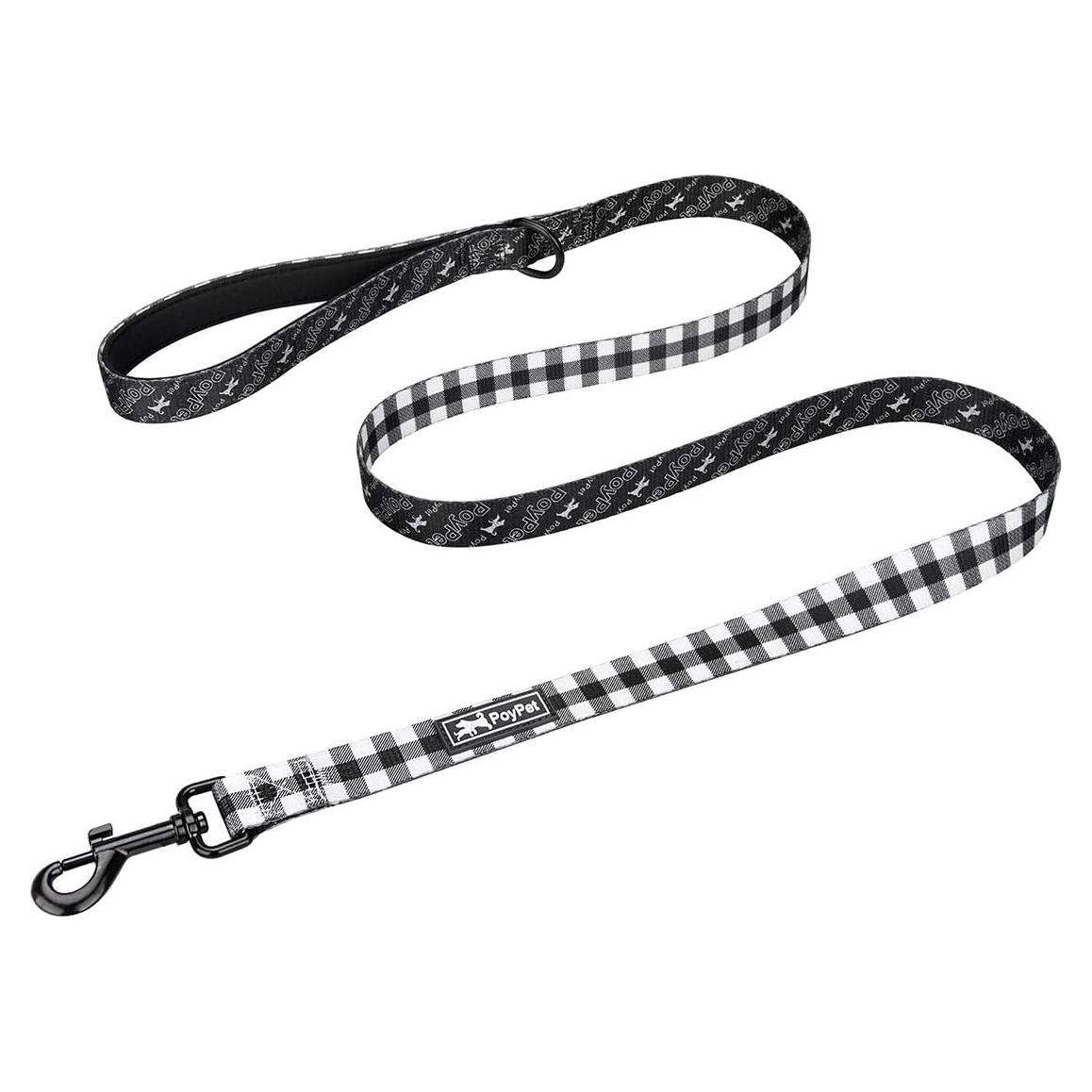 Correa para Perro PoyPet 1.52m con Mango Acolchado Cuadrícula
