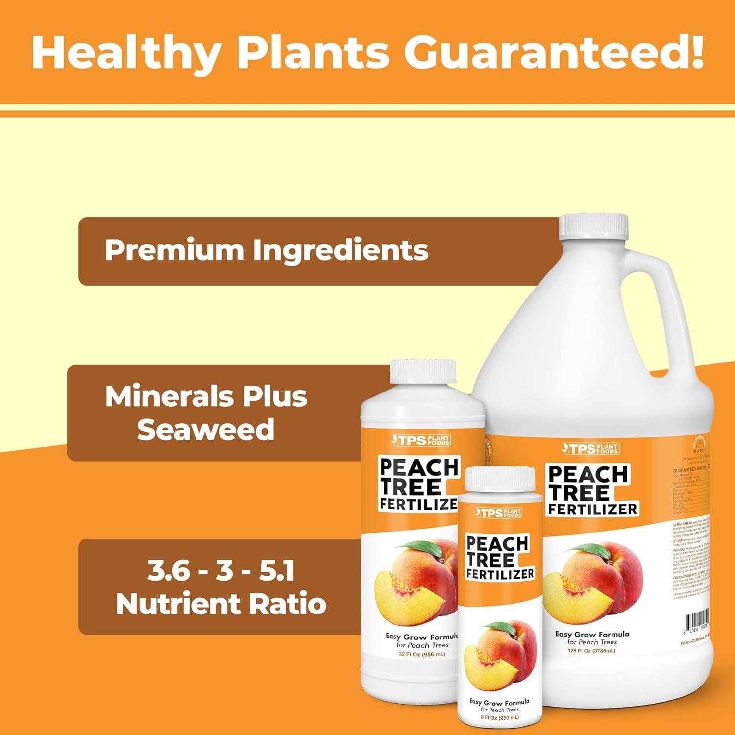 Fertilizante Líquido para Árboles de Durazno TPS Nutrients 250ml