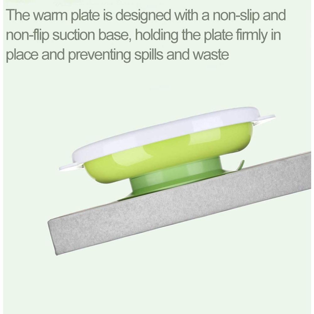 Plato Térmico para Bebés Matyz con Succión y Drenaje Verde