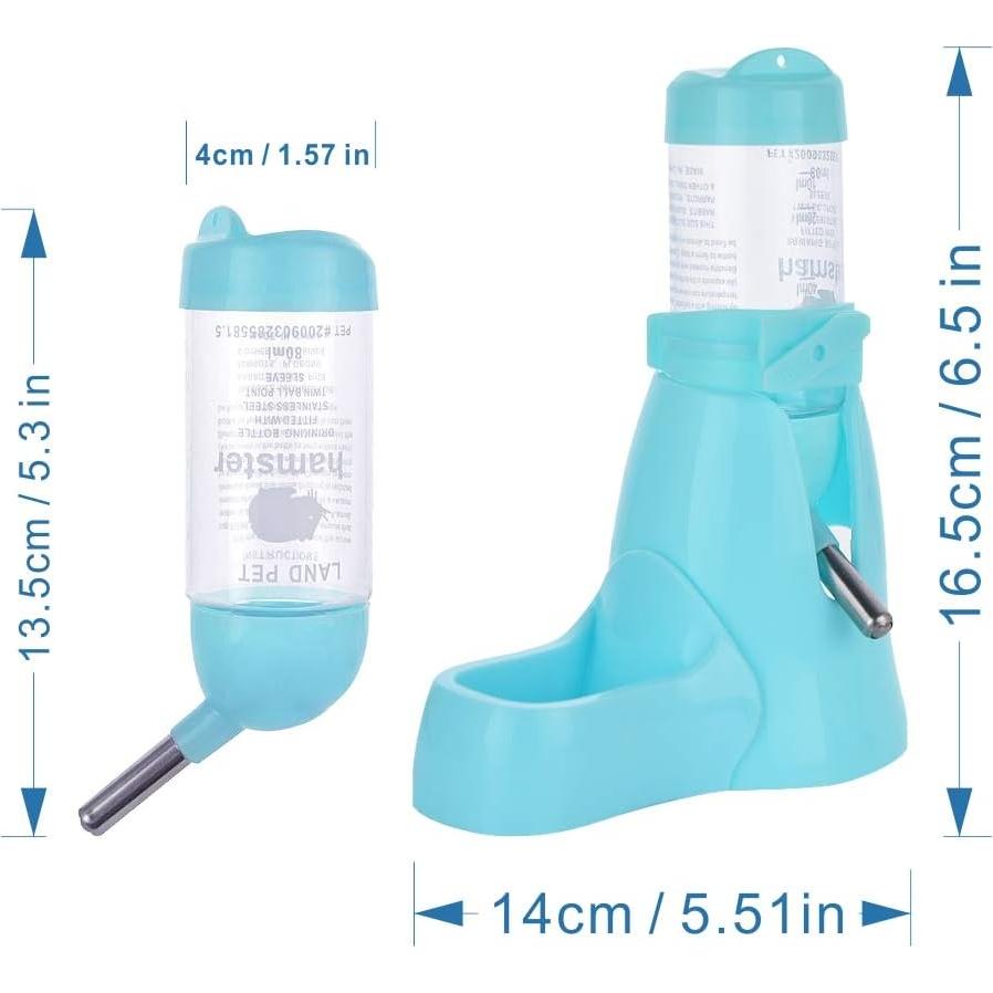 Botella de Agua Automática para Hámster Guardians 80ml Azul