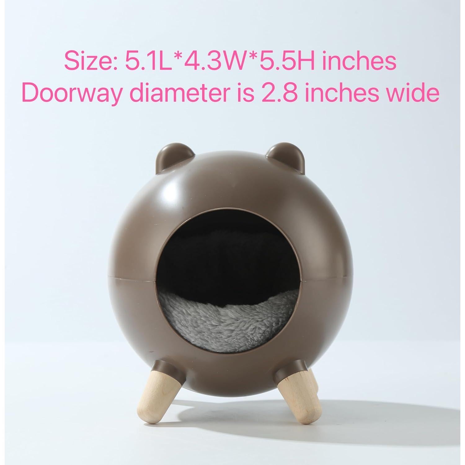 Escondite para Hámster TUTU&LELE Nido Espacial Marrón