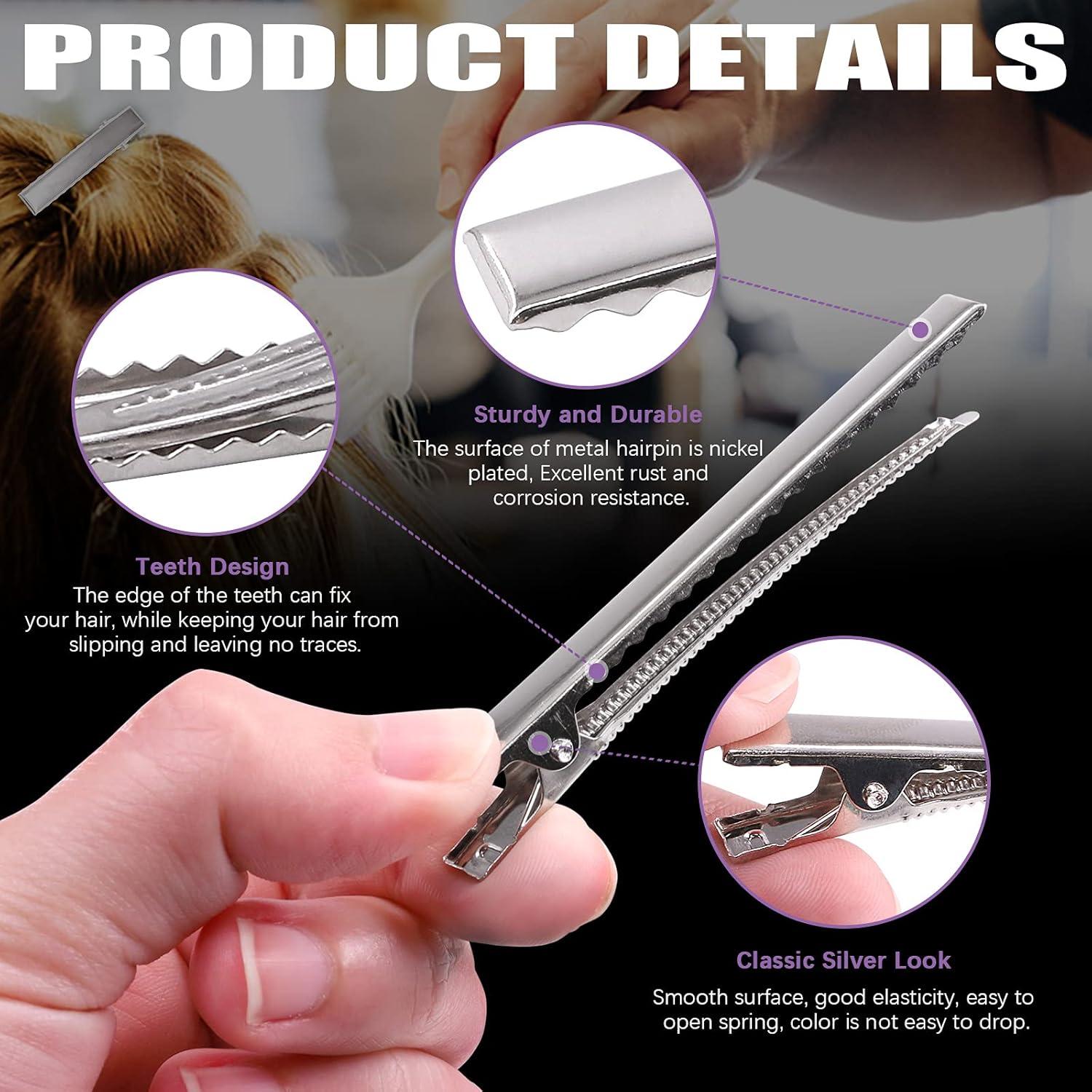 Kit de 270 Clips de Pelo Cocodrilo Swpeet - 5 Tamaños Metal