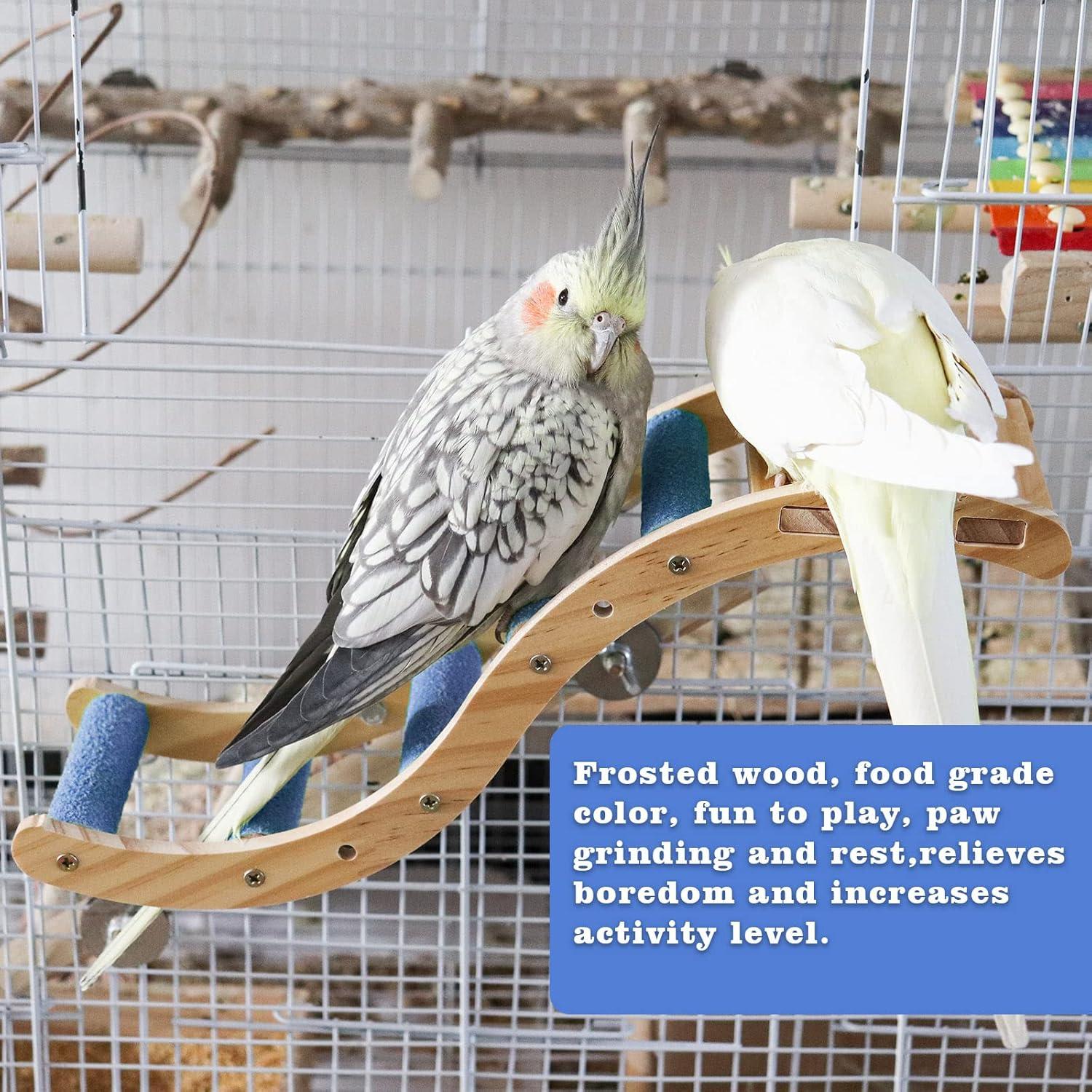 Puente de Escalera para Aves Dnoifne 33x20cm Multiusos