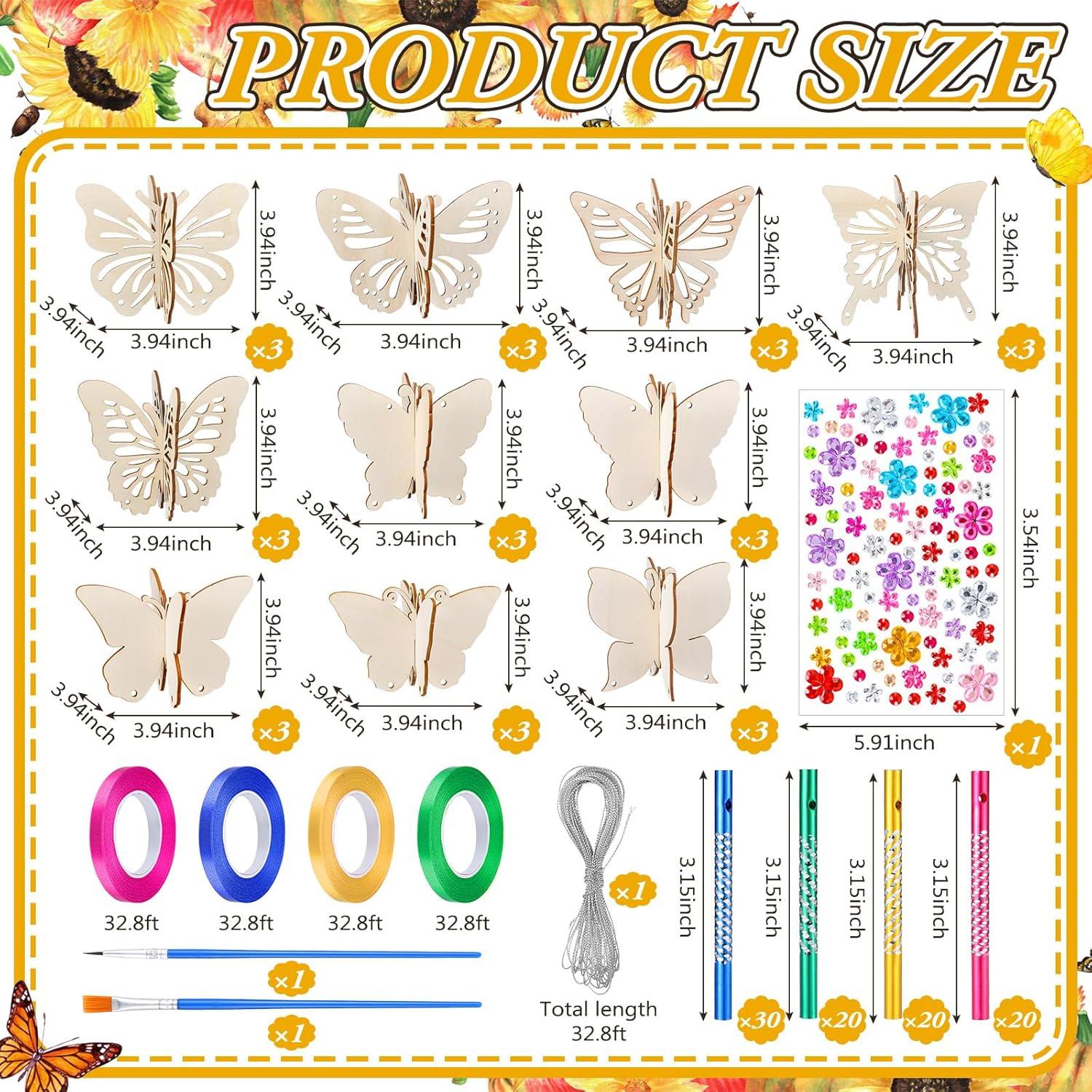 Kit DIY Móvil de Mariposa GlikCeil - 128 Piezas para Decoración