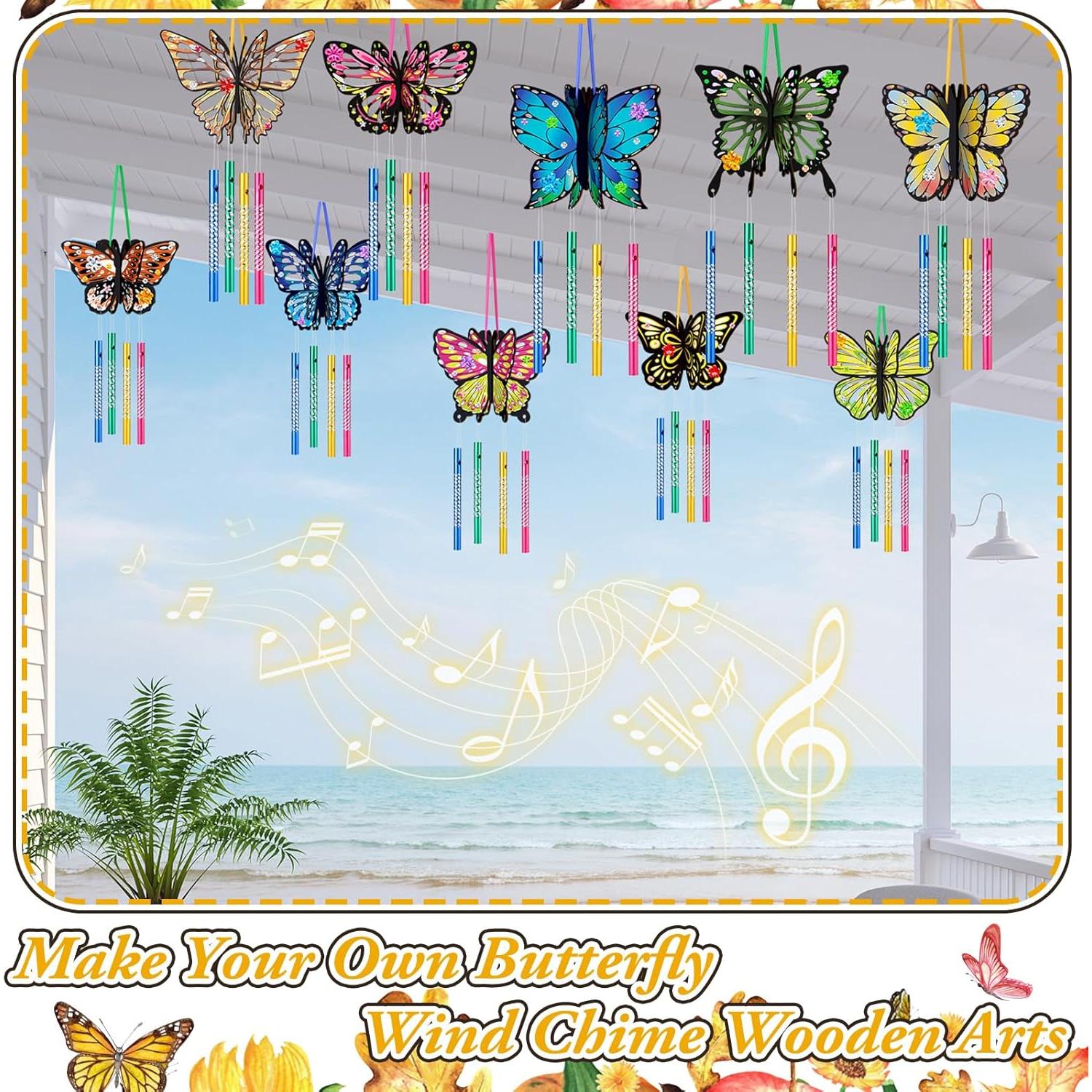 Kit DIY Móvil de Mariposa GlikCeil - 128 Piezas para Decoración