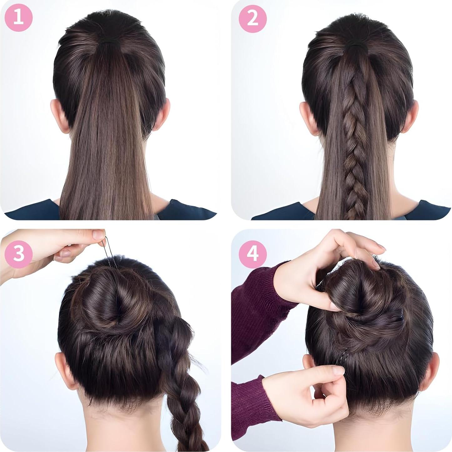 Pasadores de cabello en U DySaLis 100PCS 6.1cm Negro