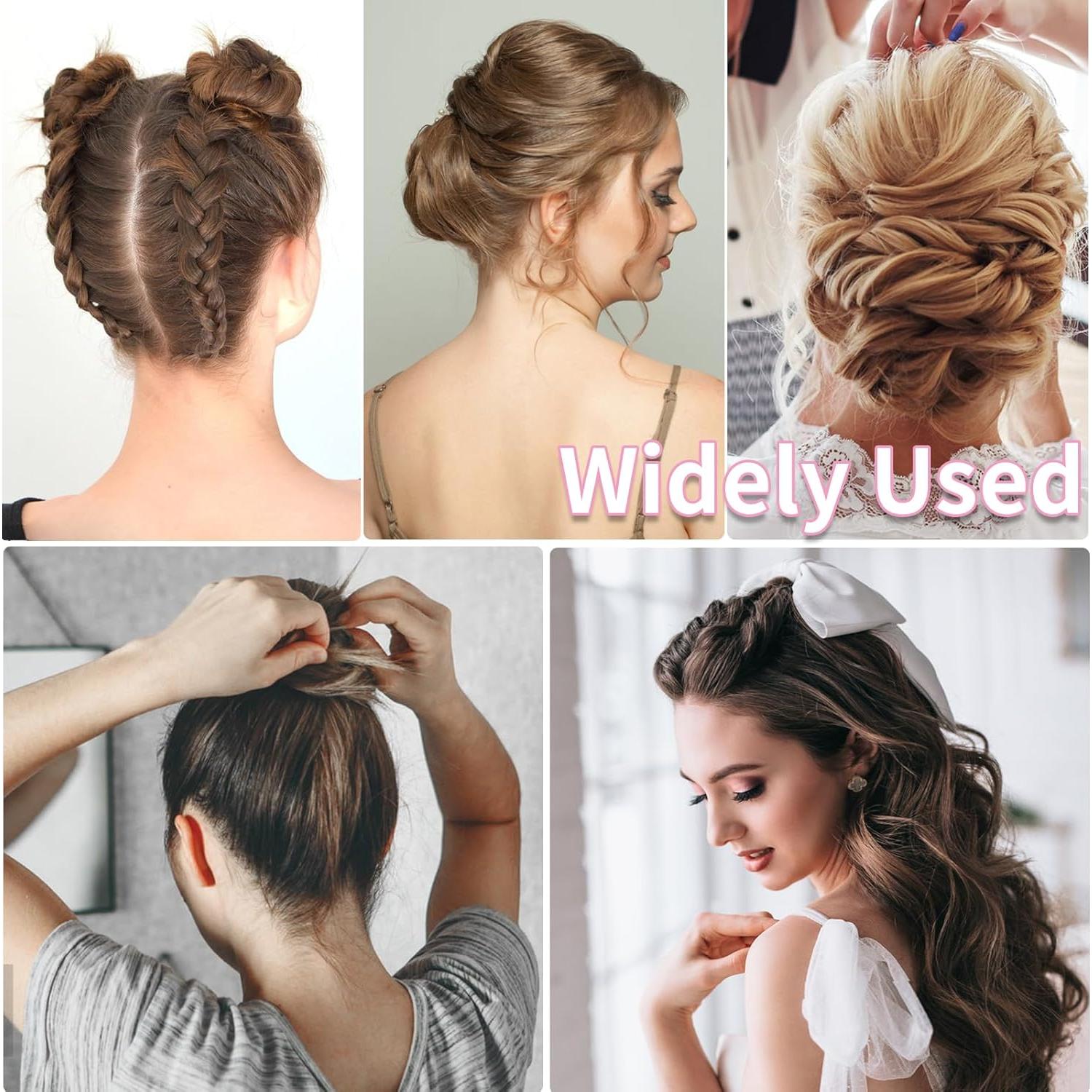 Pasadores de cabello en U DySaLis 100PCS 6.1cm Negro