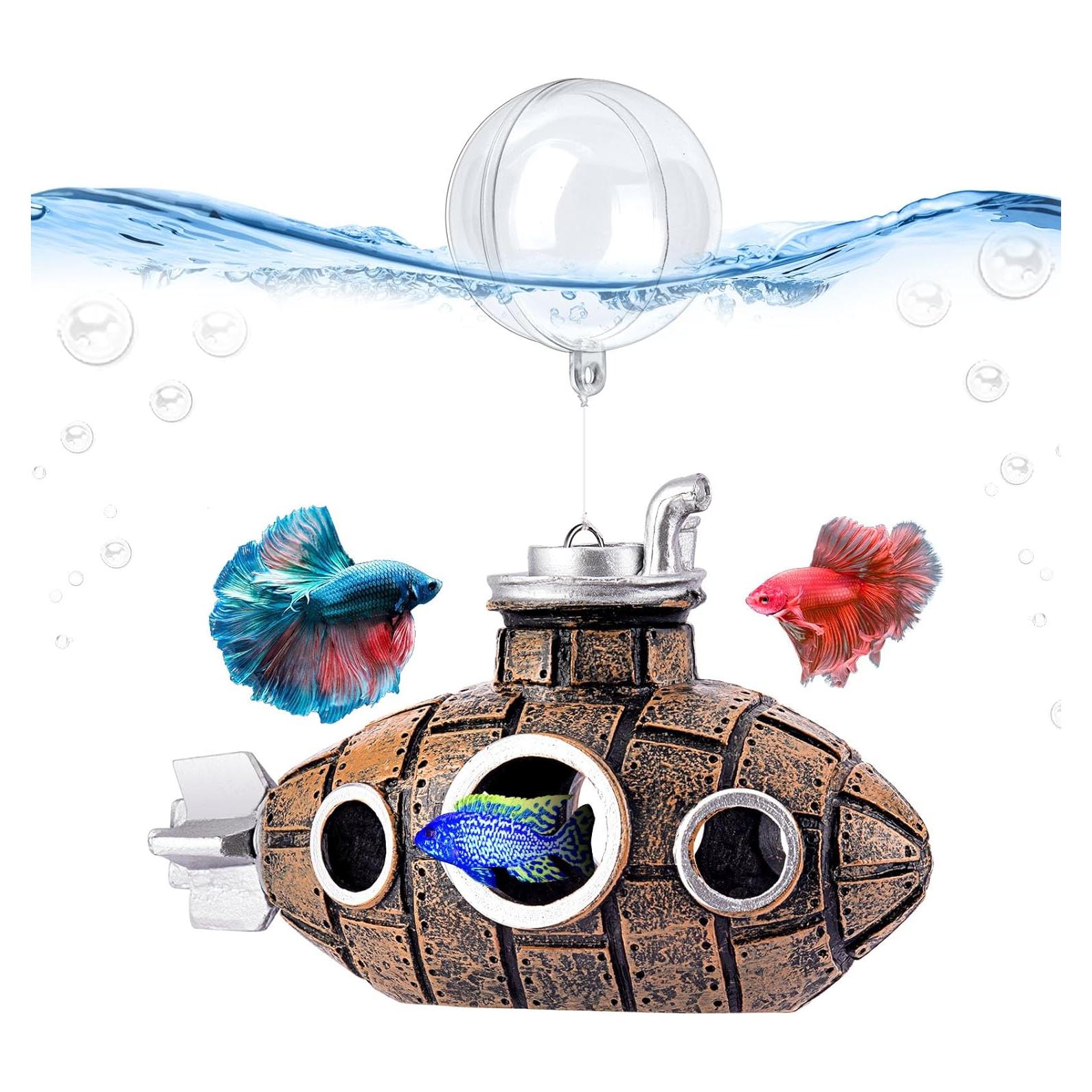 Decoración de Acuario Submarino Flotante SARDVISA 12.4 cm