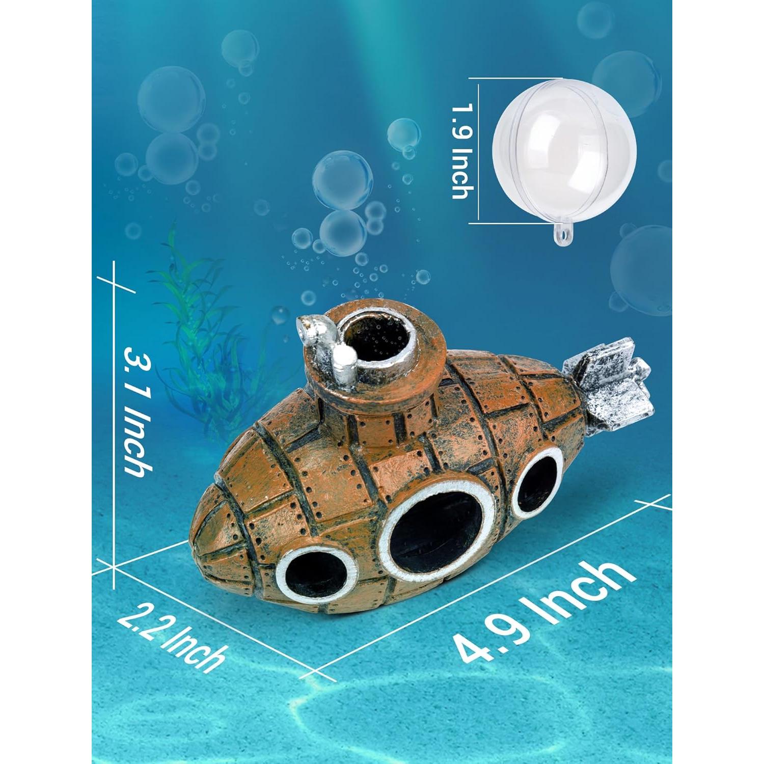 Decoración de Acuario Submarino Flotante SARDVISA 12.4 cm