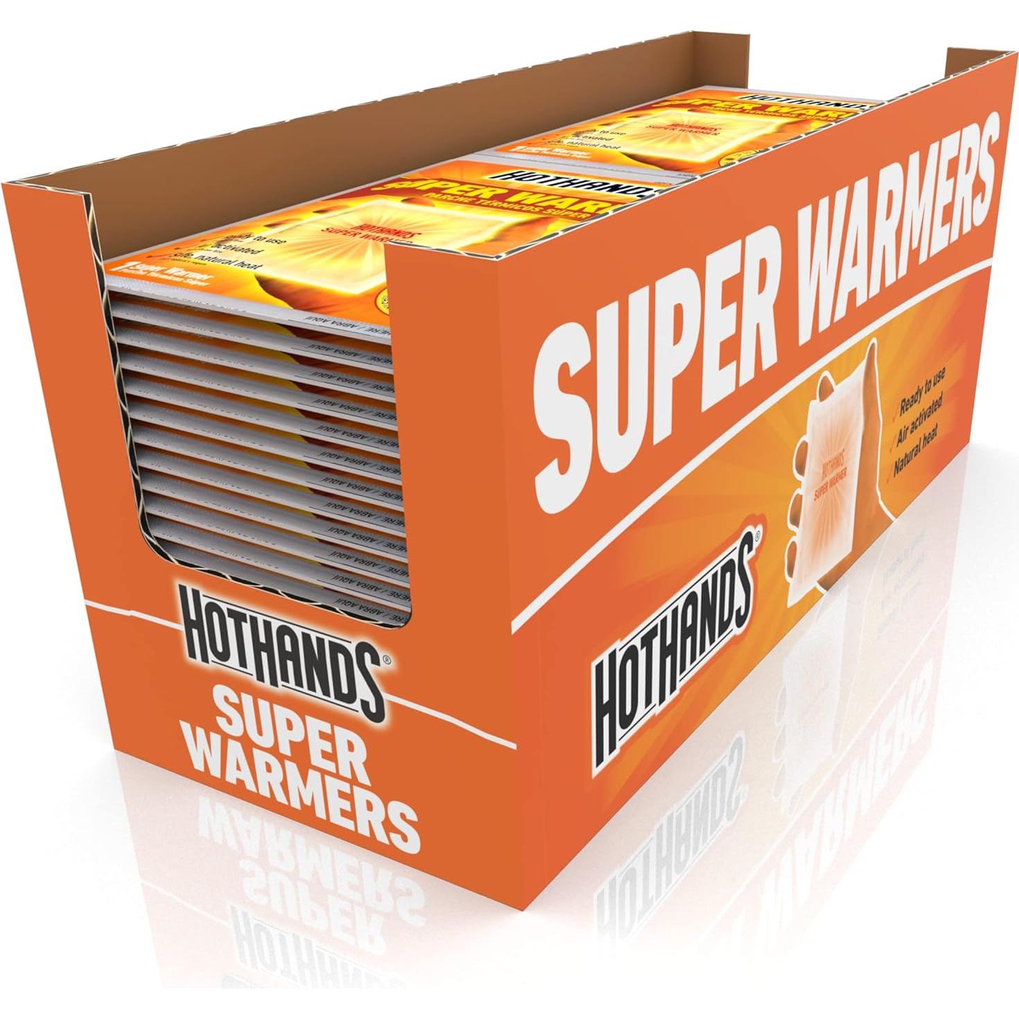 Calentadores Super Calientes HotHands - 40 Calentadores Desechables