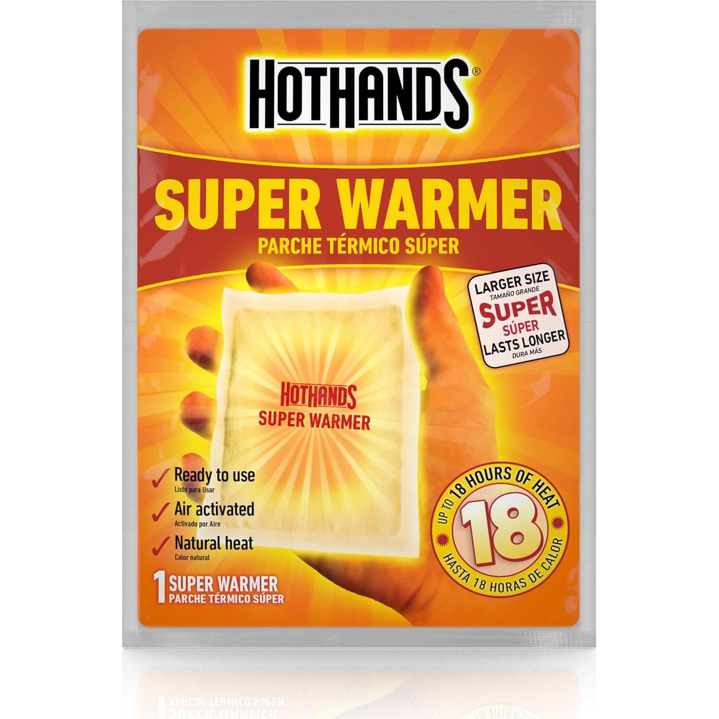 Calentadores Super Calientes HotHands - 40 Calentadores Desechables