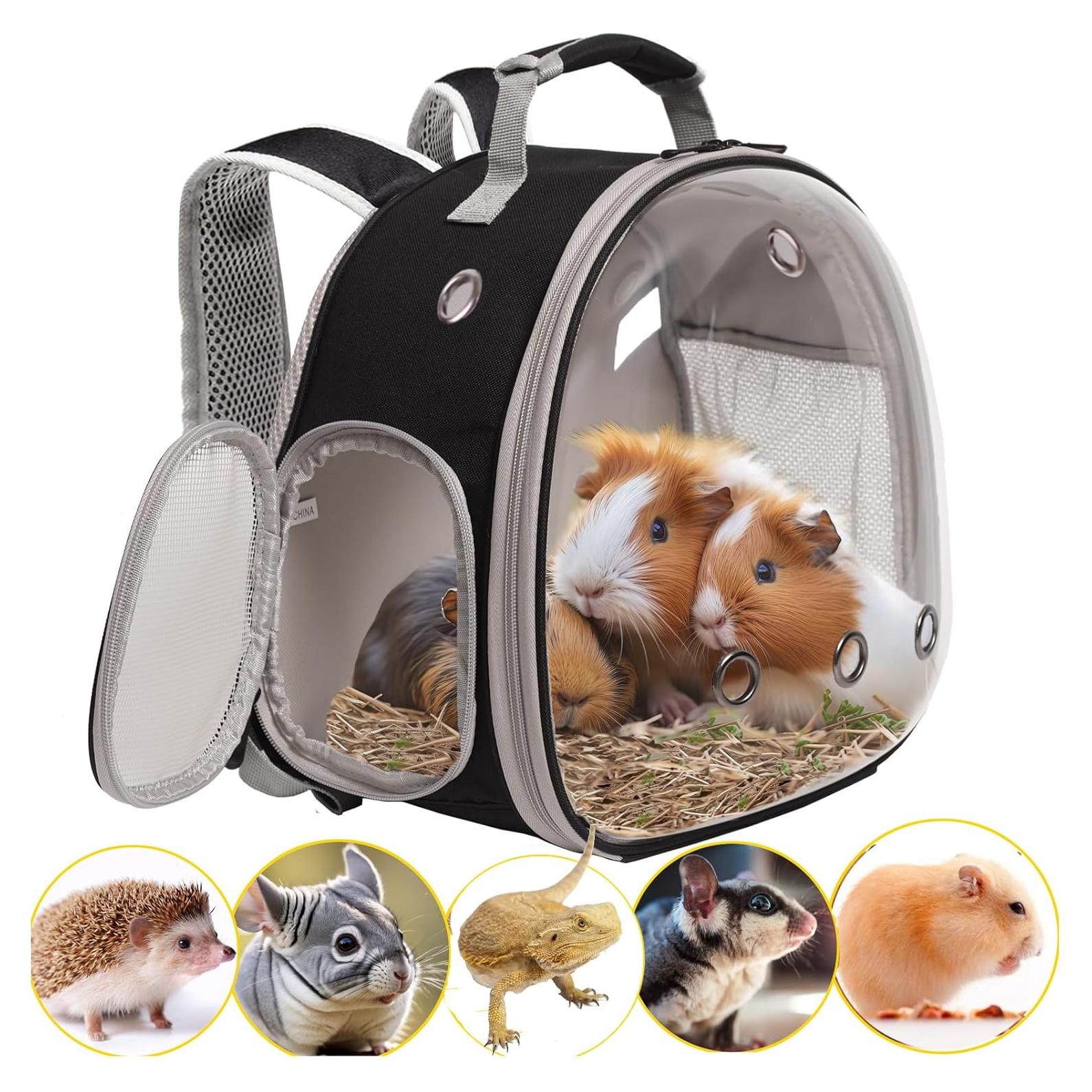 Mochila Transportadora para Cobayas WEVONIGU con Ventana Burbuja