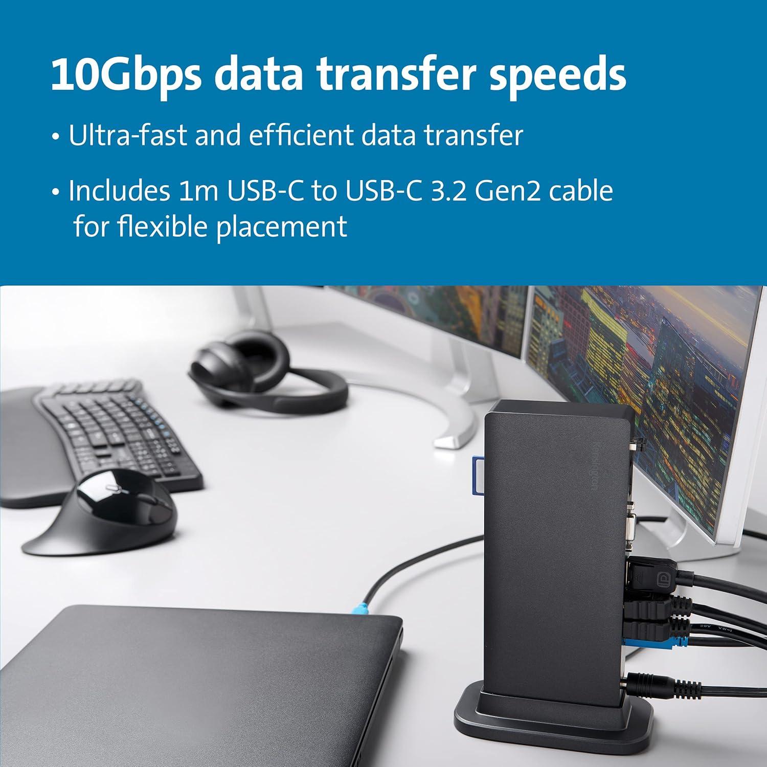 Dock USB-C Triple Pantalla Kensington 4K 100W para Laptops