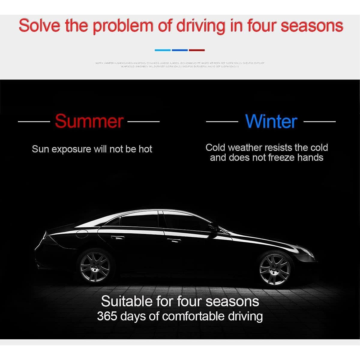 Cubierta de Volante de Coche LoyaForba Beige 36-38 cm Cuero