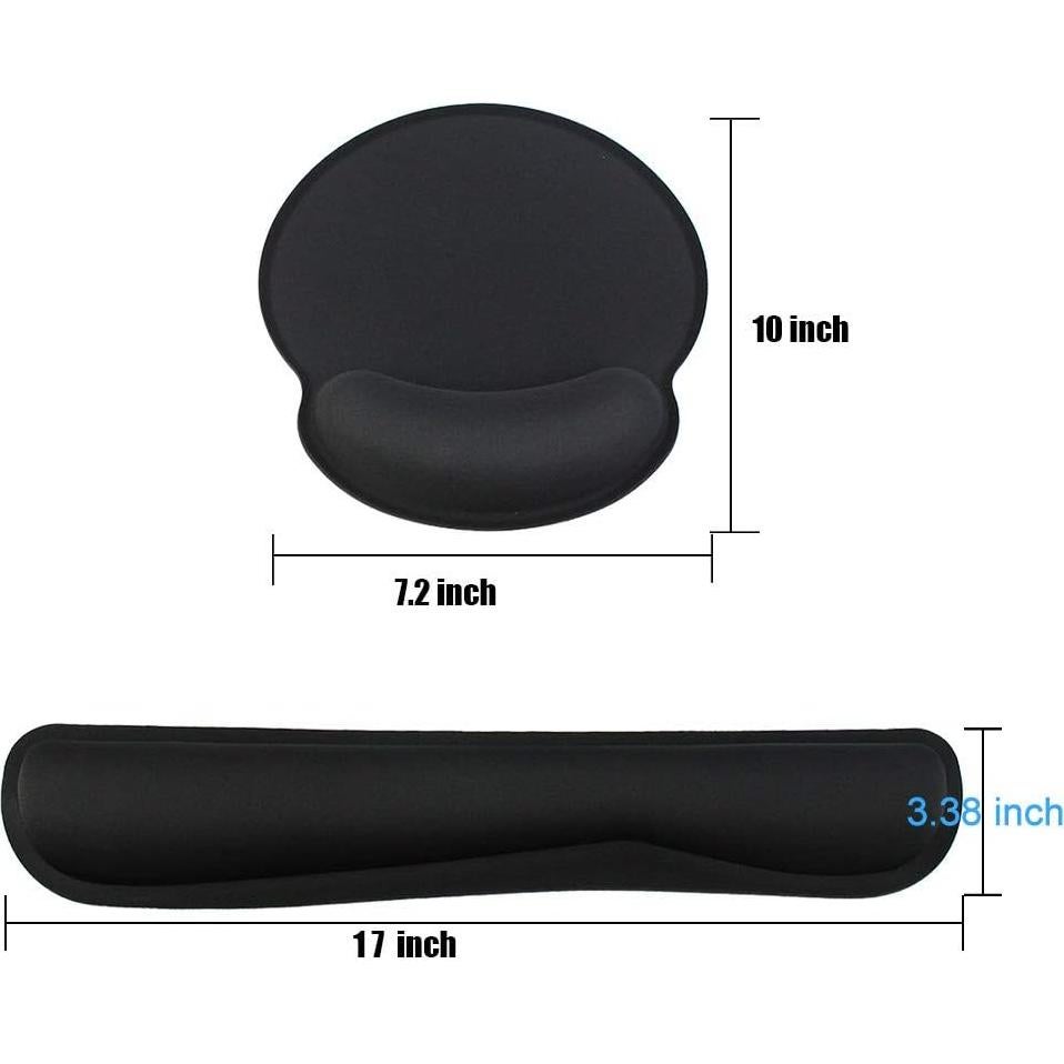 Almohadilla para Muñeca de Teclado y Ratón Poualss - Espuma Viscoelástica