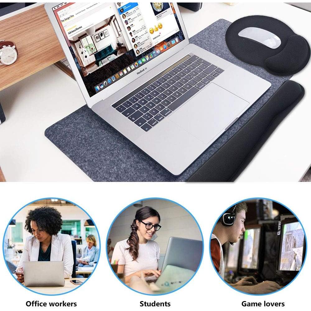 Almohadilla para Muñeca de Teclado y Ratón Poualss - Espuma Viscoelástica