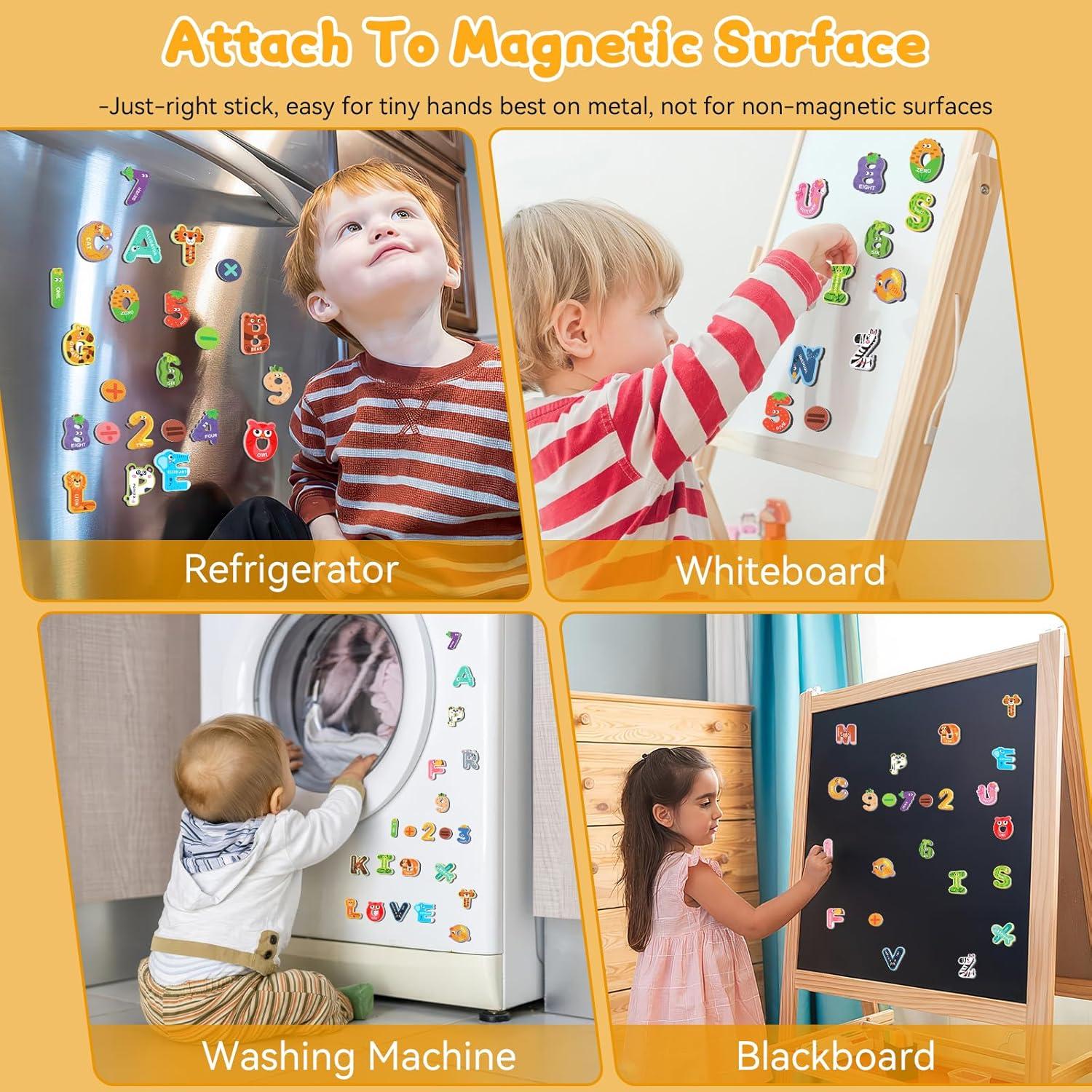 Letras Magnéticas MOWPOG 26 Piezas Alfabeto Animal Educativo