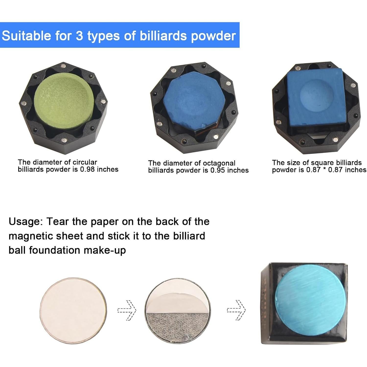 Porta Tiza de Billar Lake of Fire FUSGAB-A01 Magnético