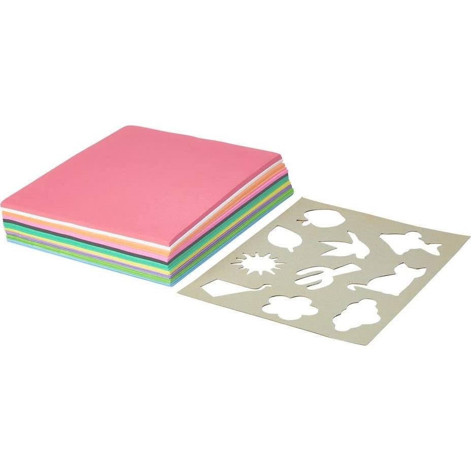 Papel de Construcción Ligero Colorations 300 Hojas 10 Colores