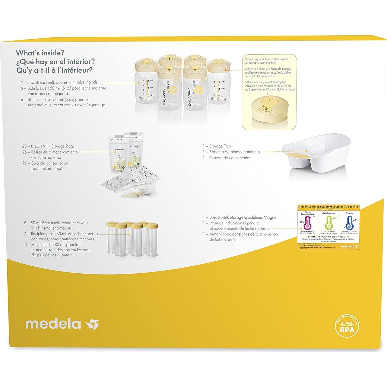Set de Almacenamiento de Leche Materna Medela 45 Piezas
