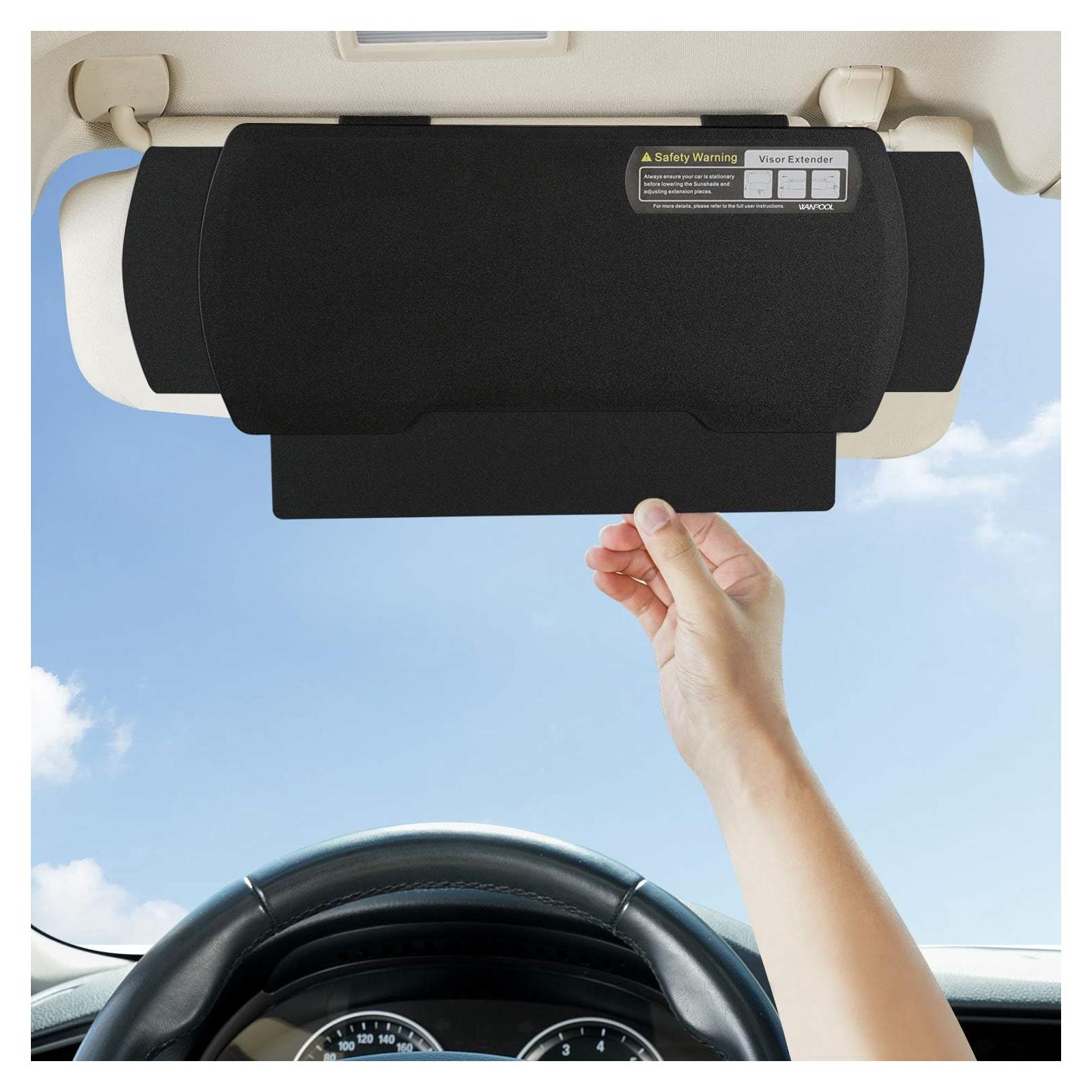 Extensor de Sombra para Visera de Coche WANPOOL WP-6 Negro