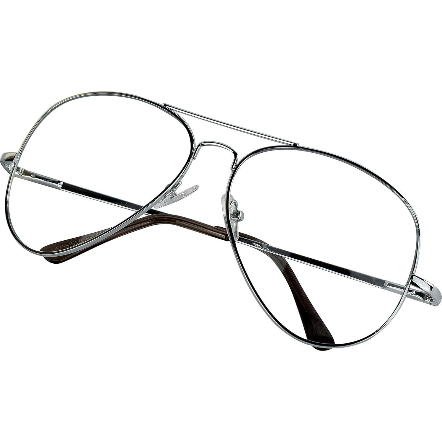 Gafas de Sol Aviador SunnyPro Lente Claro Marco Plateado UV400