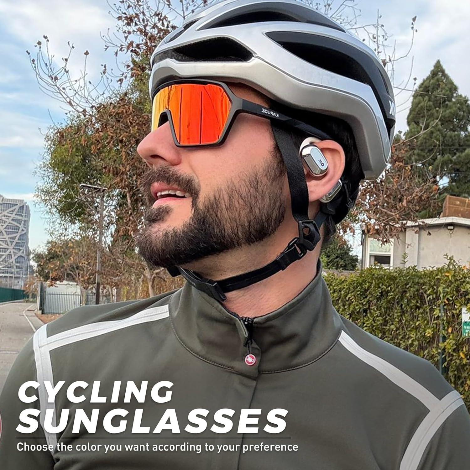 Gafas de Ciclismo Polarizadas KAPVOE K335 UV400 Ajustables