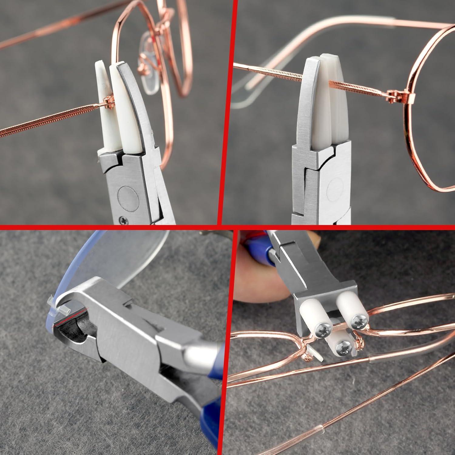 Juego de Reparación de Gafas 8 Piezas GOLD DEER con Destornillador