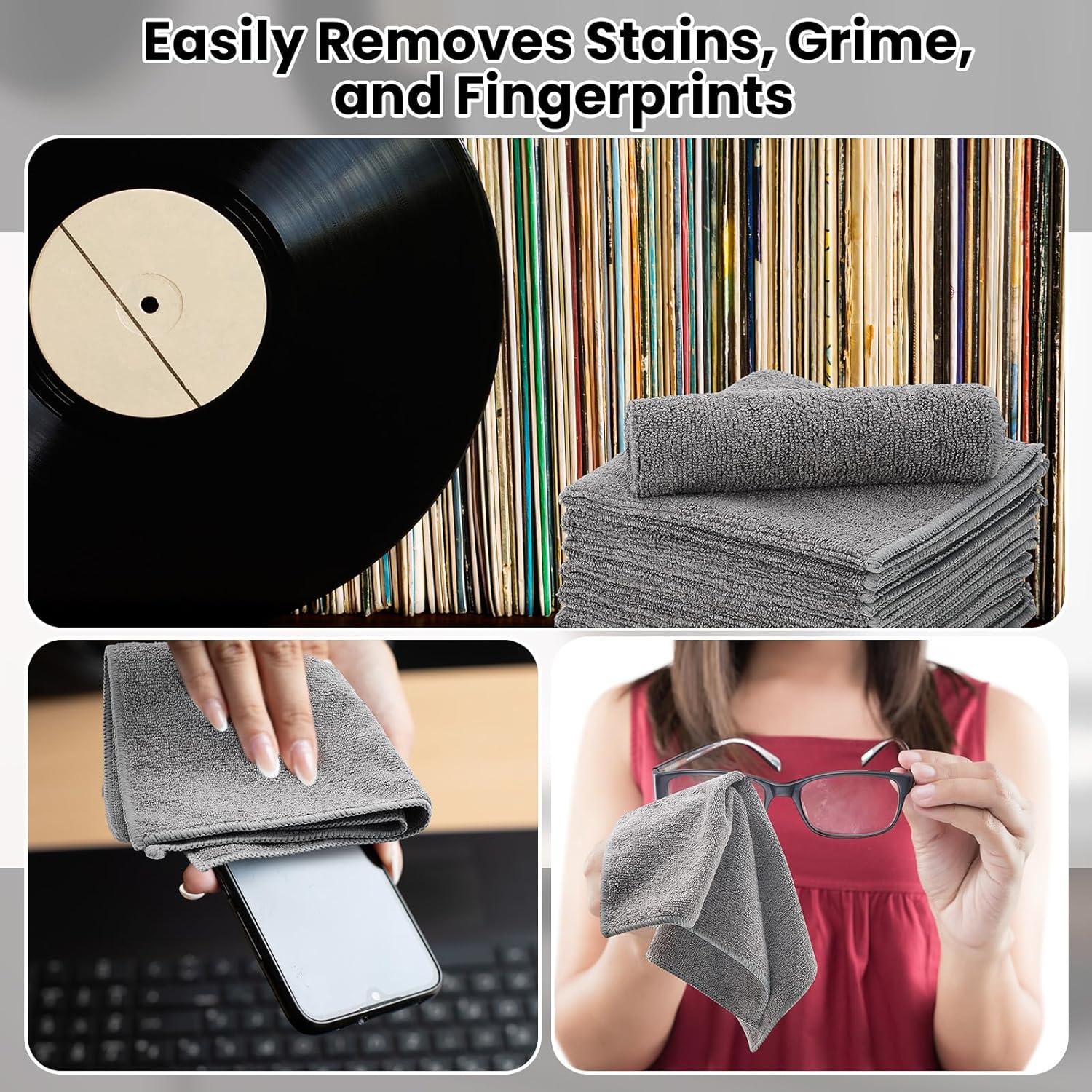 Paños de Microfibra Honeydak 8 Pack 30x30 cm Antiestáticos