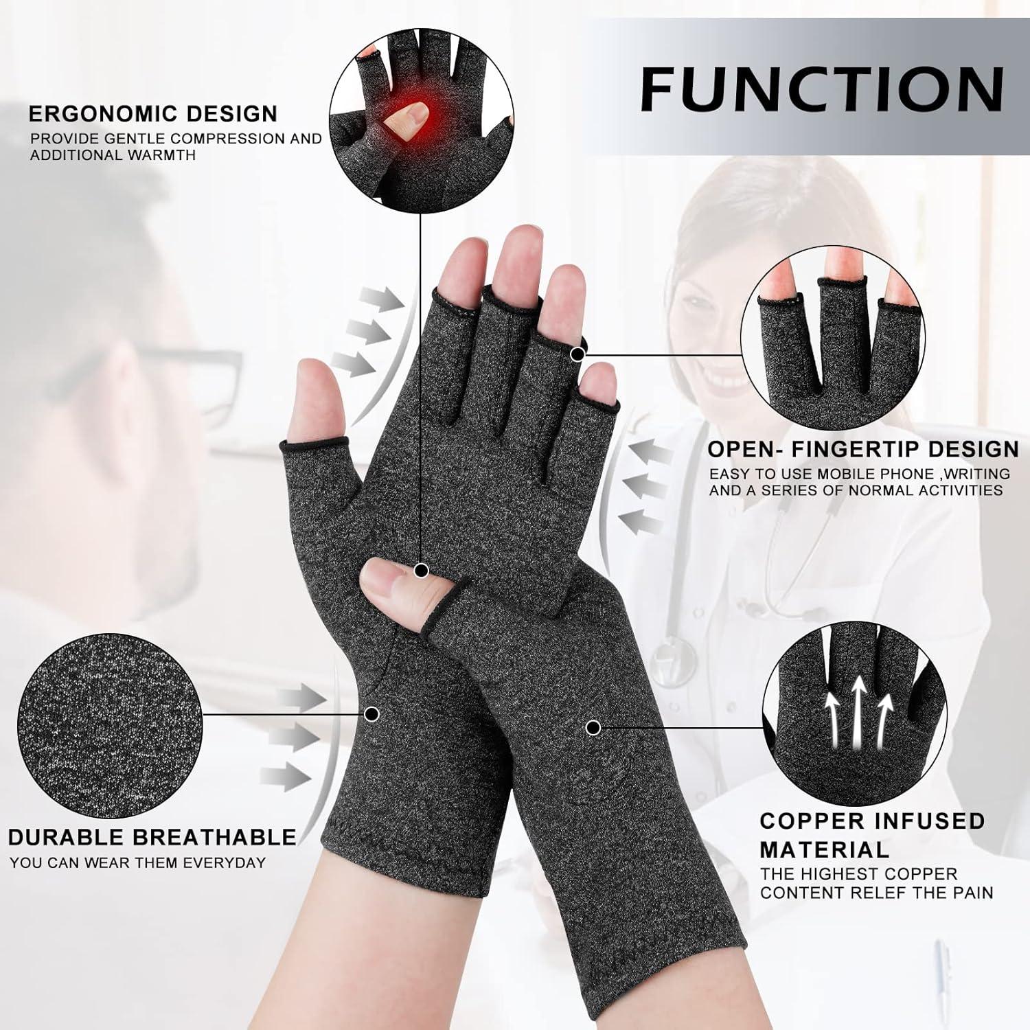 Guantes de Compresión para Artritis ONESING - 4 Pares Unisex