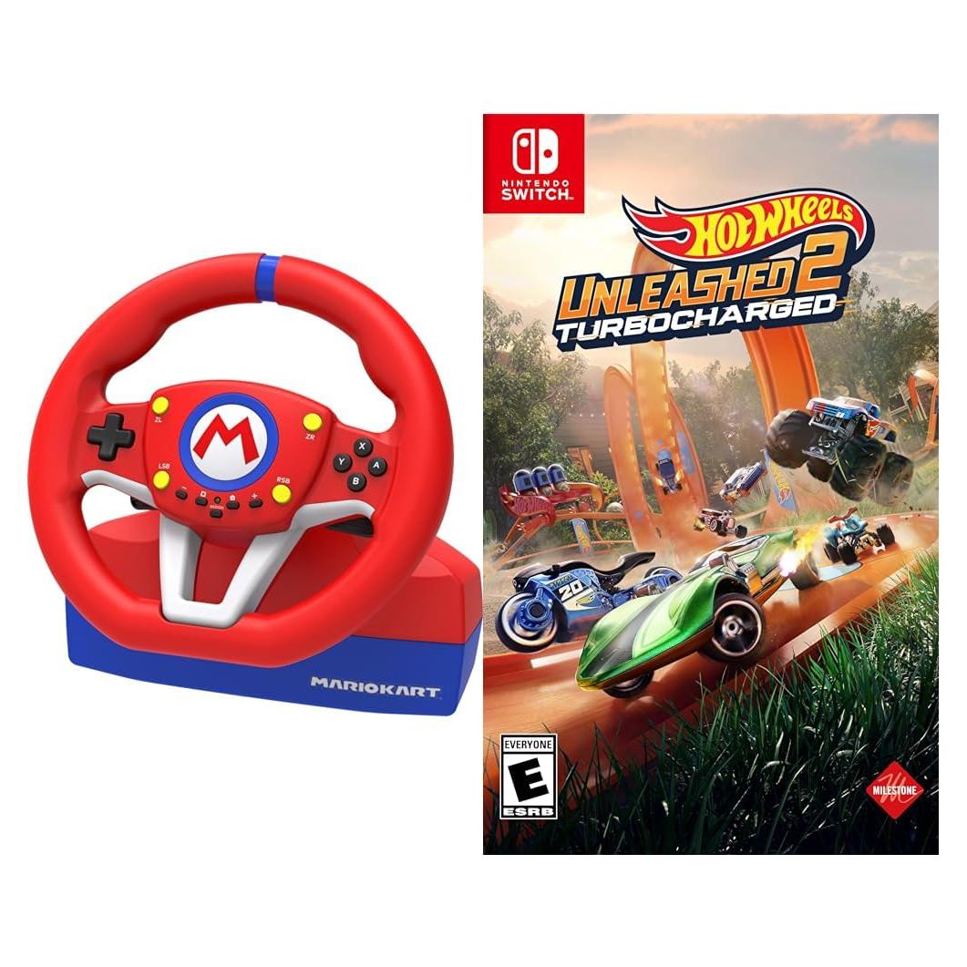 Volante Pro Mini Hori para Nintendo Switch - Mario Kart