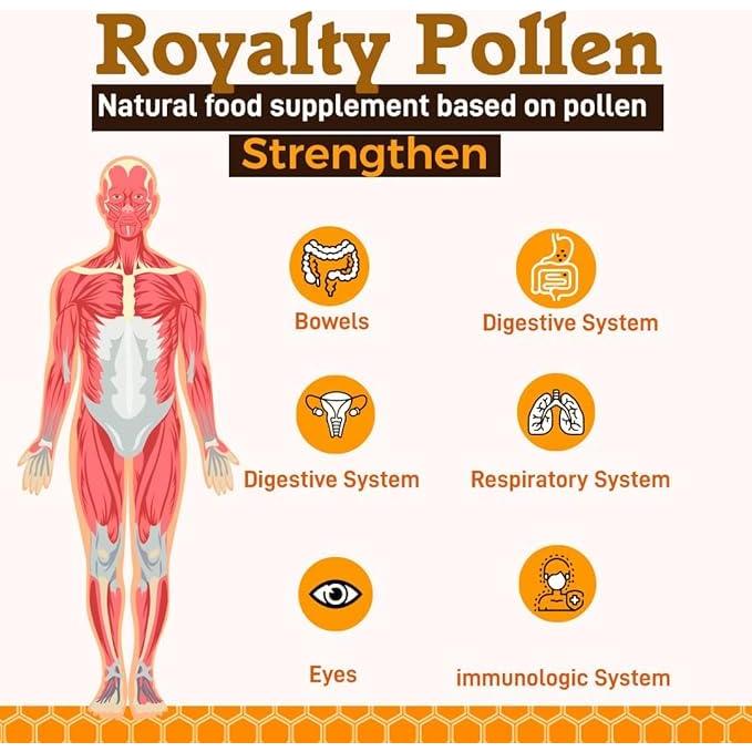 Polvo de Polen de Abeja Royalty 198g | 100% Puro y Natural