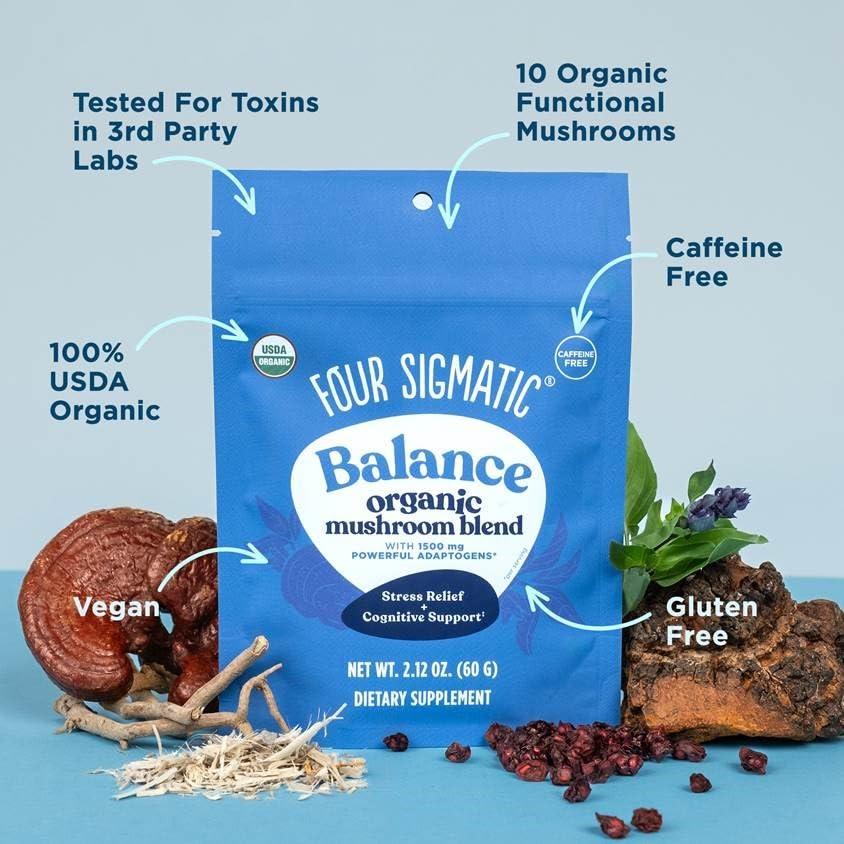 Mezcla de Adaptógenos Four Sigmatic con Ashwagandha 60g