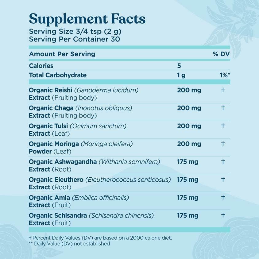 Mezcla de Adaptógenos Four Sigmatic con Ashwagandha 60g