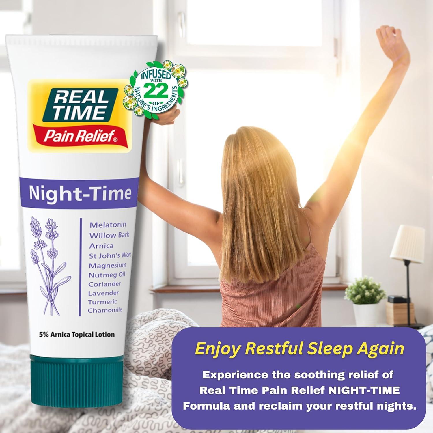 Crema Nocturna Alivio Dolor Real Time 118 ml Melatonina