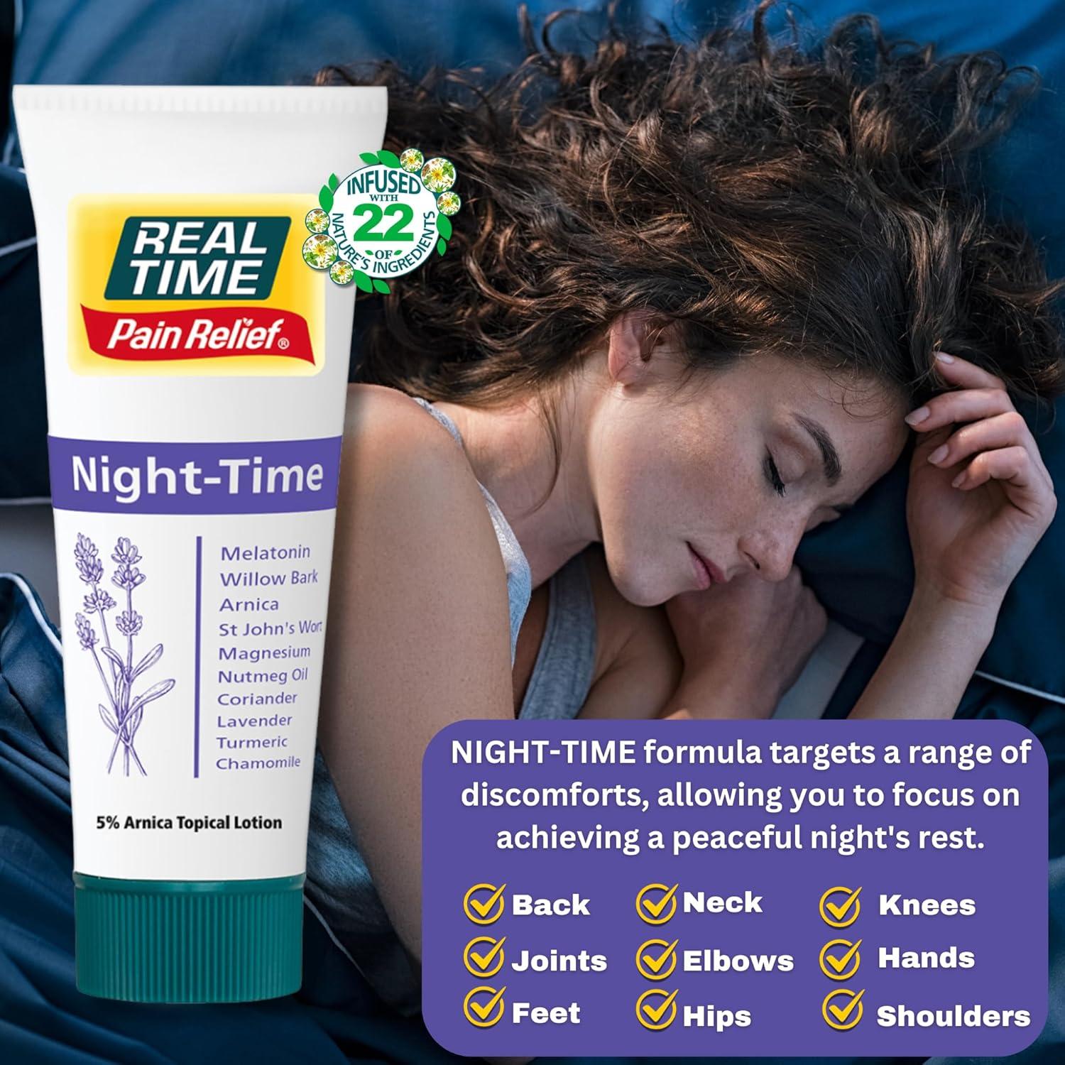 Crema Nocturna Alivio Dolor Real Time 118 ml Melatonina