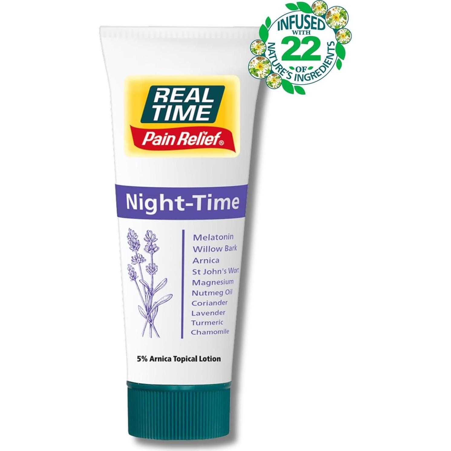 Crema Nocturna Alivio Dolor Real Time 118 ml Melatonina